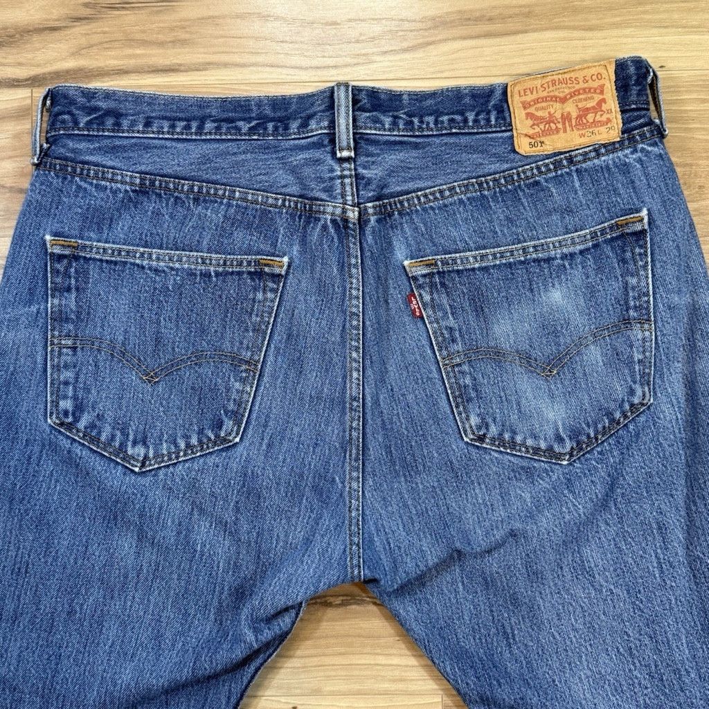 Levi's Levis 501 Original Fit Jeans Men’s W36 L29 Button Fly Size US 36 / EU 52 - 7 Thumbnail