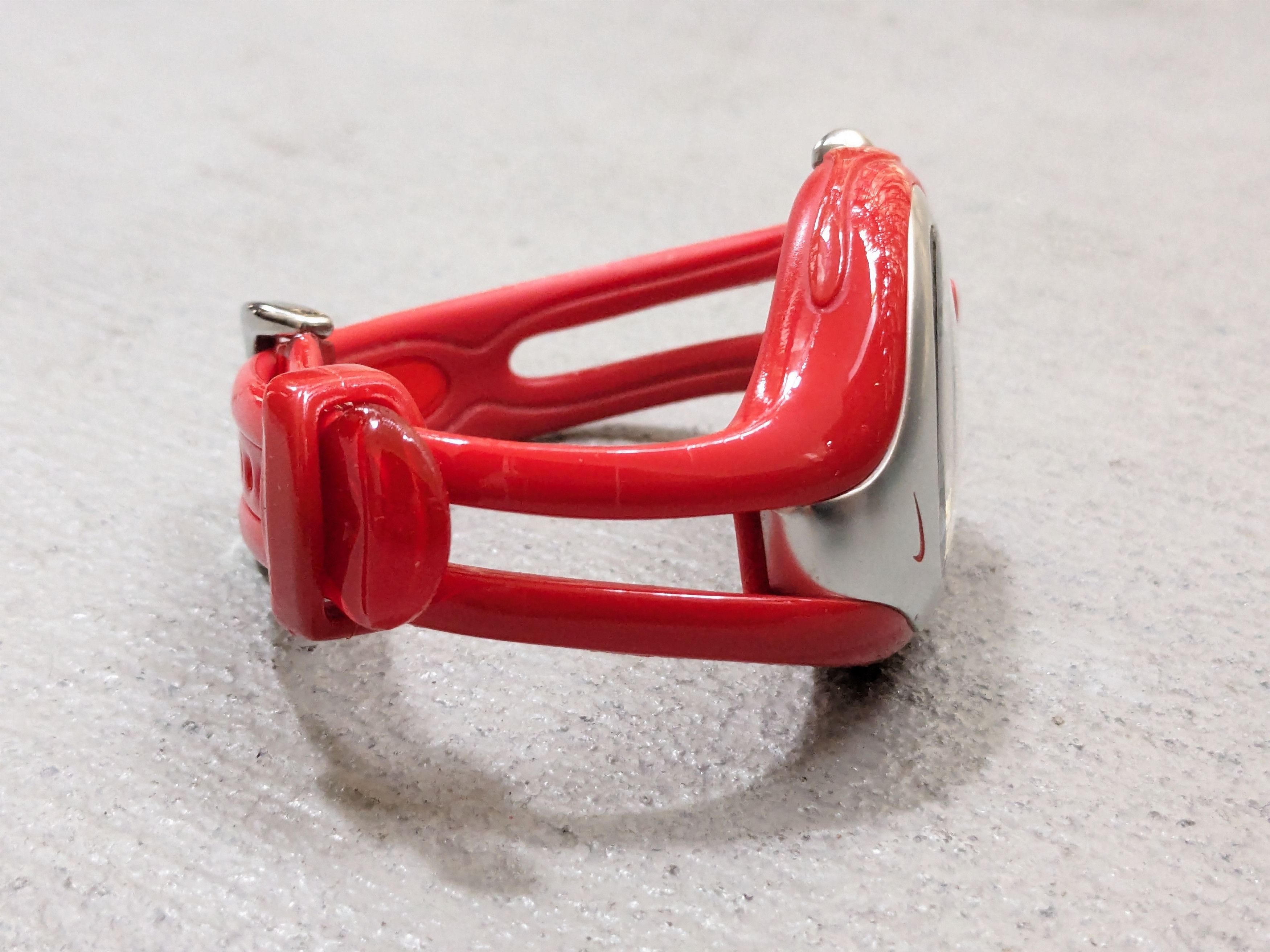 Nike Vintage Nike Watch Red Analog Rubber Sports Minimal Y2K Size ONE SIZE - 6 Thumbnail