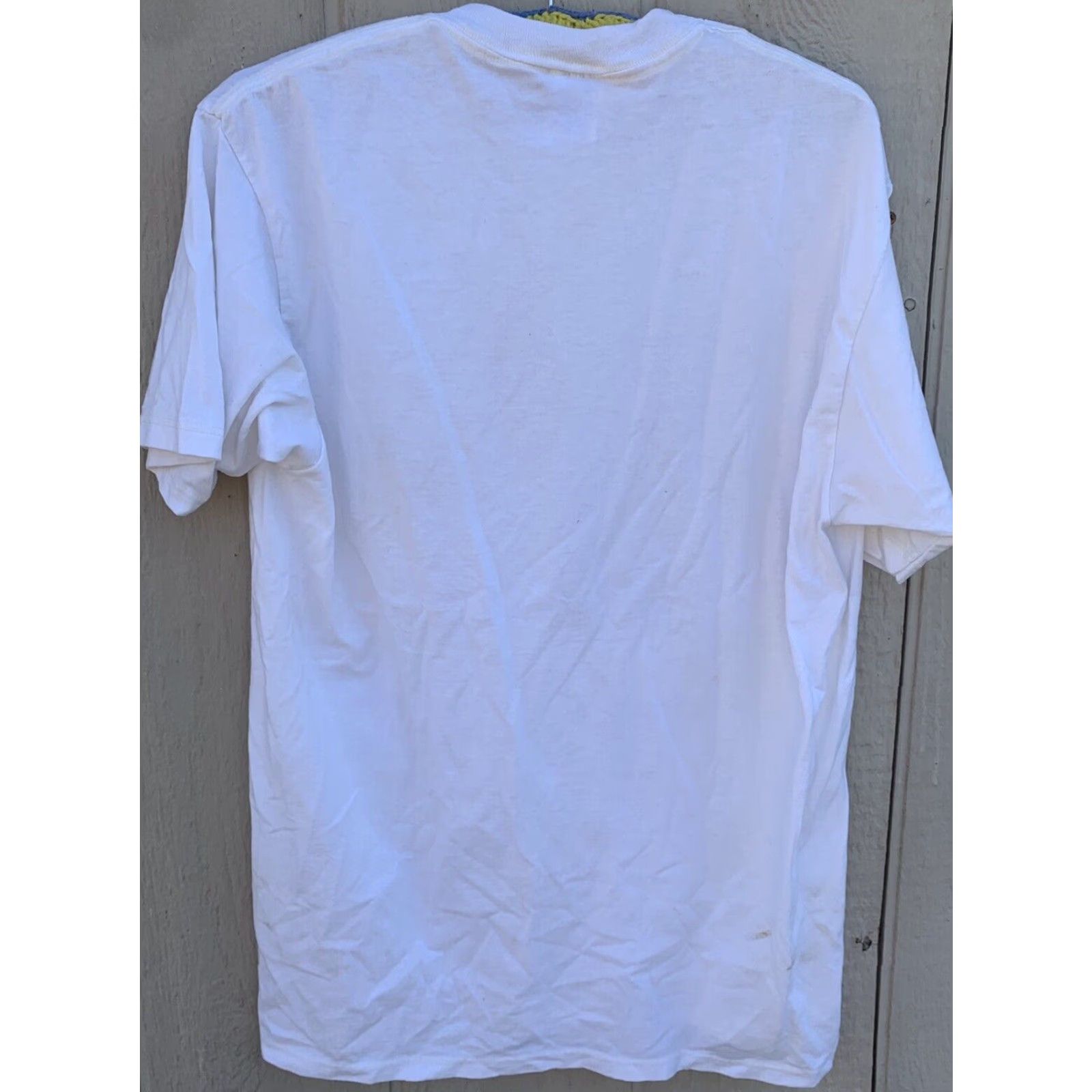 Jerzees VINTAGE Jerzees Coho Salmon T Shirt Men L Graphic Print Crew Neck White 50/50 90s Fish Nature Shirt Size US L / EU 52-54 / 3 - 4 Thumbnail