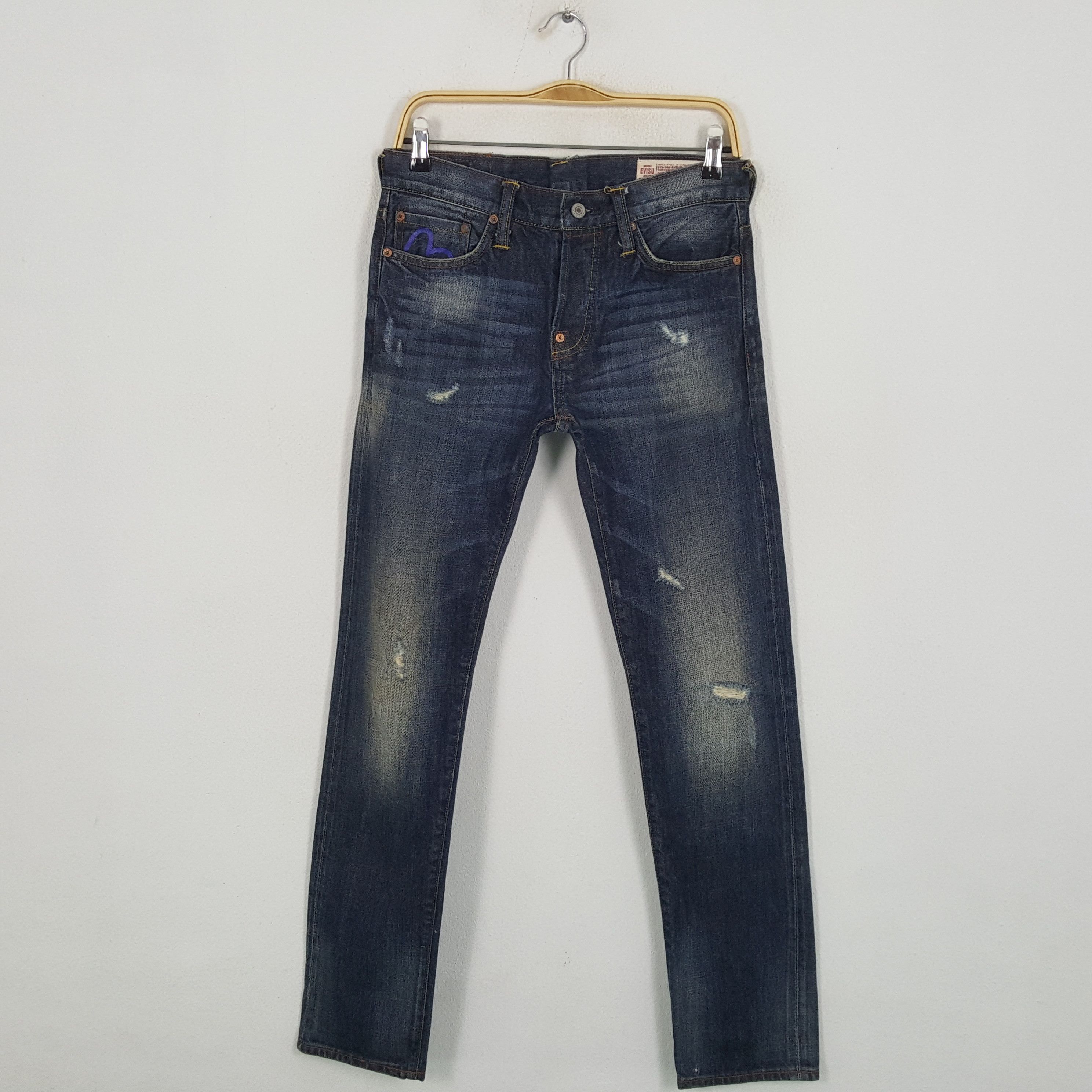 Evisu × Japanese Brand × Vintage Vintage EVISU Japanese Brand Daicock Custom Style Jeans Size US 30 / EU 46 - 4 Thumbnail