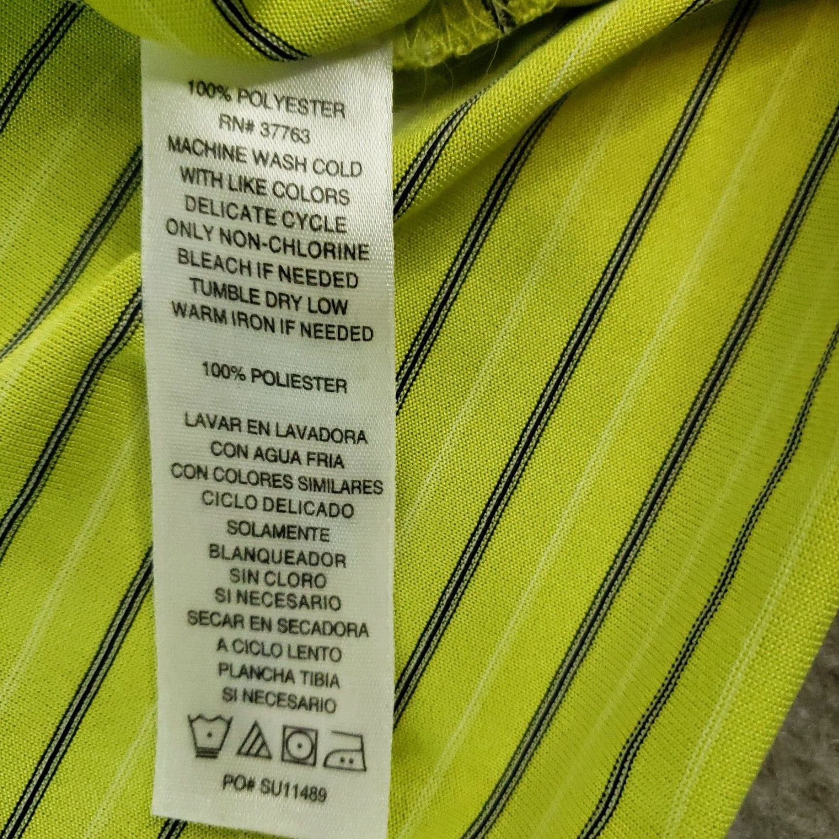 Callaway Callaway Golf Polo Shirt Mens Medium Yellow Black Striped Short Sleeve Stretch Size US M / EU 48-50 / 2 - 7 Thumbnail