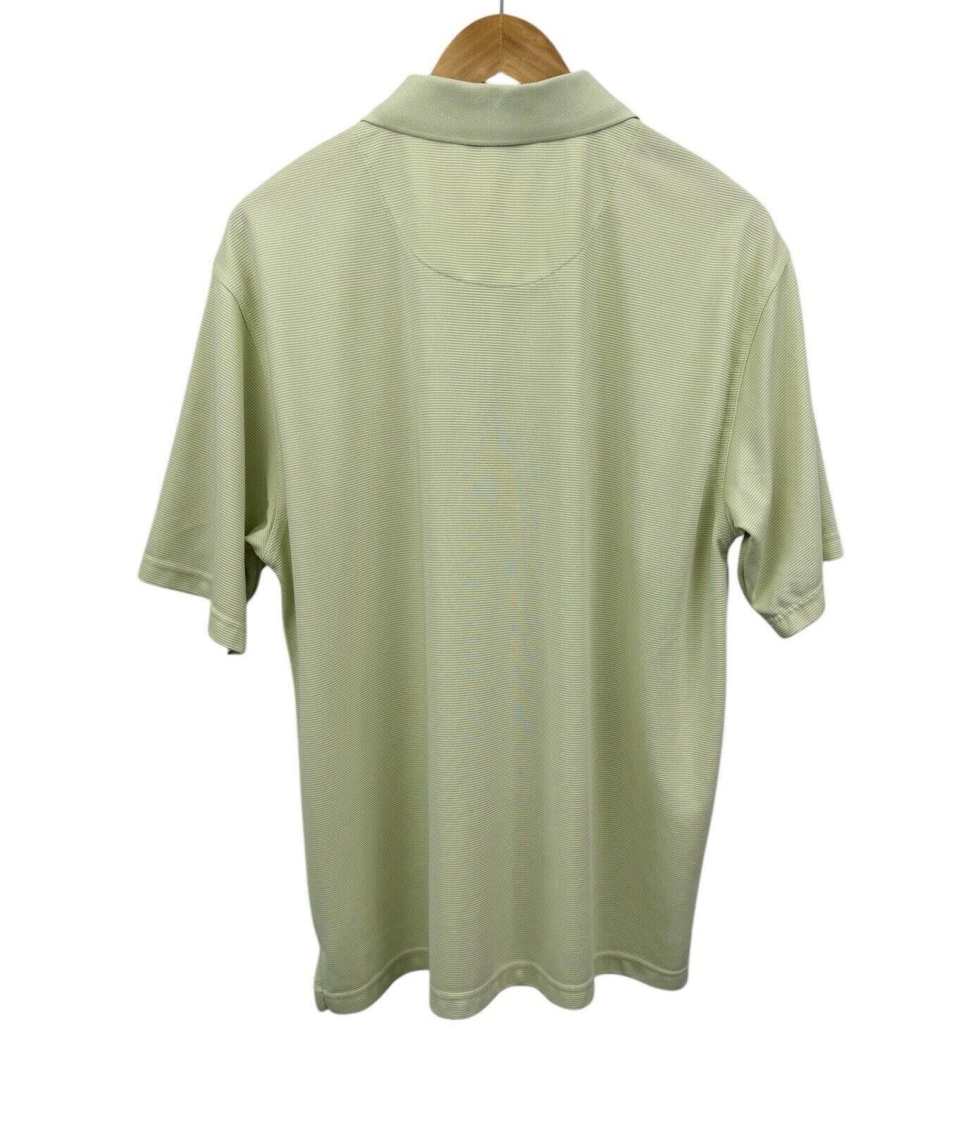 Cubavera Cubavera Mens Ribbed Seacrest Green Golf Polo Shirt L Size US L / EU 52-54 / 3 - 2 Thumbnail