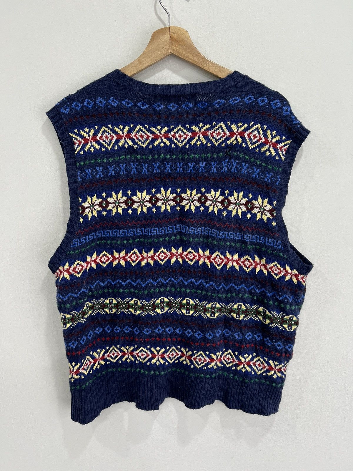 Ralph Lauren Vintage Ralph Lauren Polo Sweater Vest Pattern cashmere silk Size US M / EU 48-50 / 2 - 3 Thumbnail