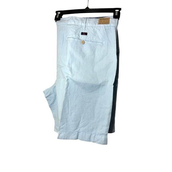 Faherty Faherty Mens Malibu Blue High Rise Linen Cotton Pockets Chin Size US 40 / EU 56 - 3 Thumbnail