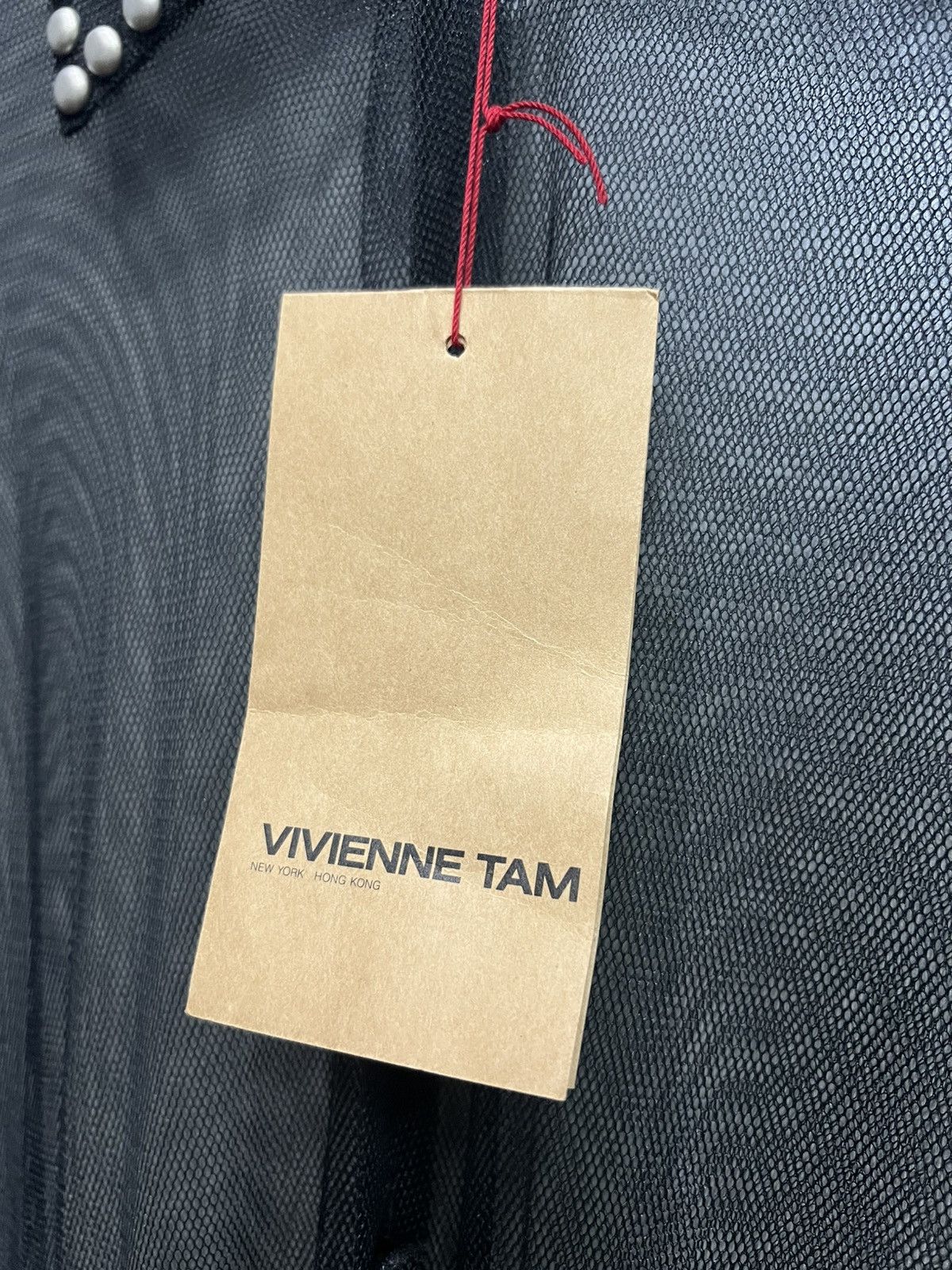 Designer × Vivienne Tam Vivienne Tam Studded Mesh Shirt Size L / US 10 / IT 46 - 5 Thumbnail