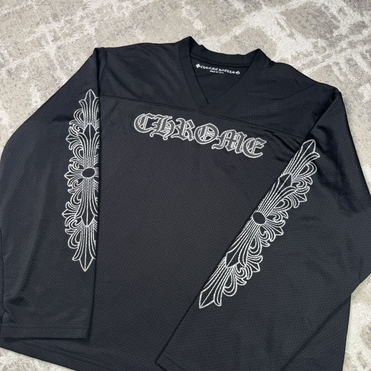 Chrome Hearts Mesh stadium floral long sleeve jersey Size US XXL / EU 58 / 5 - 10 Thumbnail