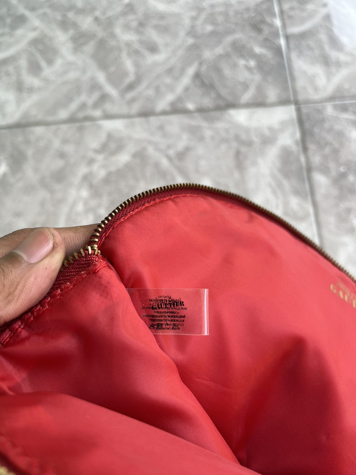 Jean Paul Gaultier Jean Paul Gaultier Red In Glitter Clutch Bag Size ONE SIZE - 7 Thumbnail