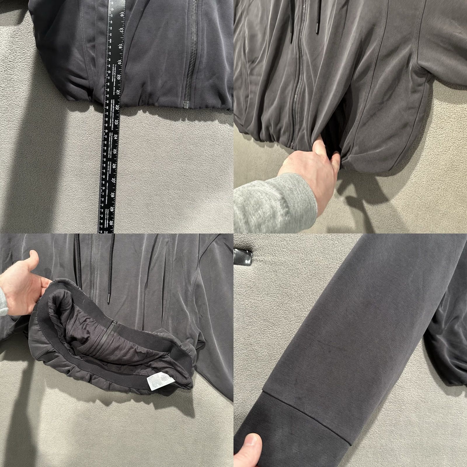 Athleta Athleta Seasoft Hoodie L Gray Full Zip Logo Pockets Women Regular Size XS-XL Size L / US 10 / IT 46 - 8 Thumbnail