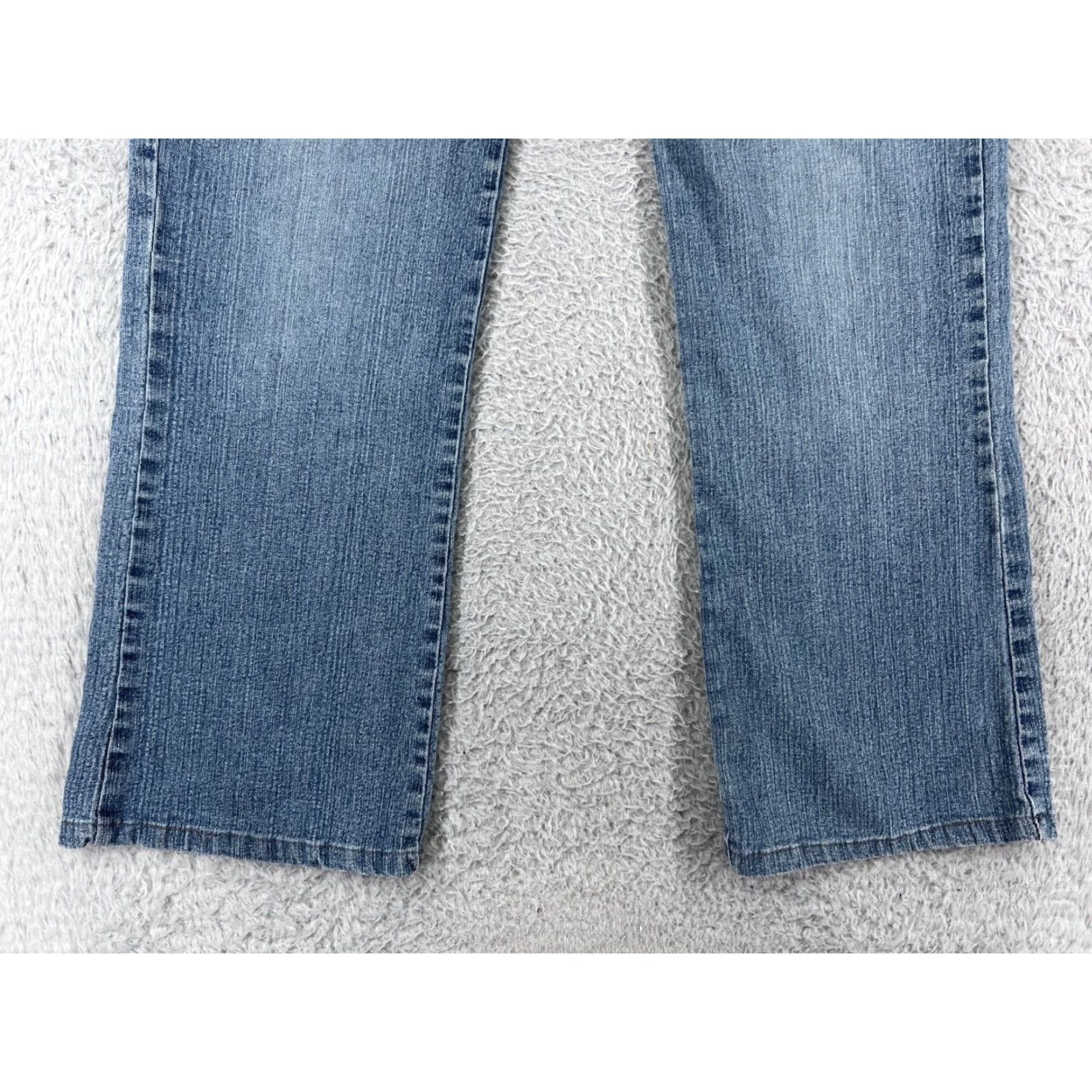 Vintage Hip Jeans Womens Jeans Bootcut 27 Blue Denim Camouflage Patch Embellished Distressed Size 27" / US 4 / IT 40 - 5 Thumbnail