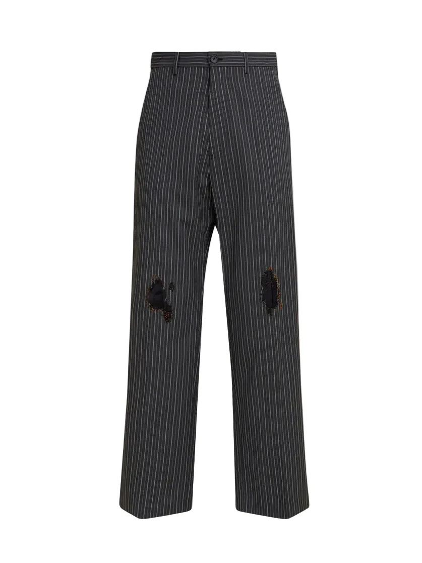 Marni BNWT MARNI Pin Striped Wool Blend Grey Pants Size 46 US 30 Size US 30 / EU 46 - 1 Thumbnail