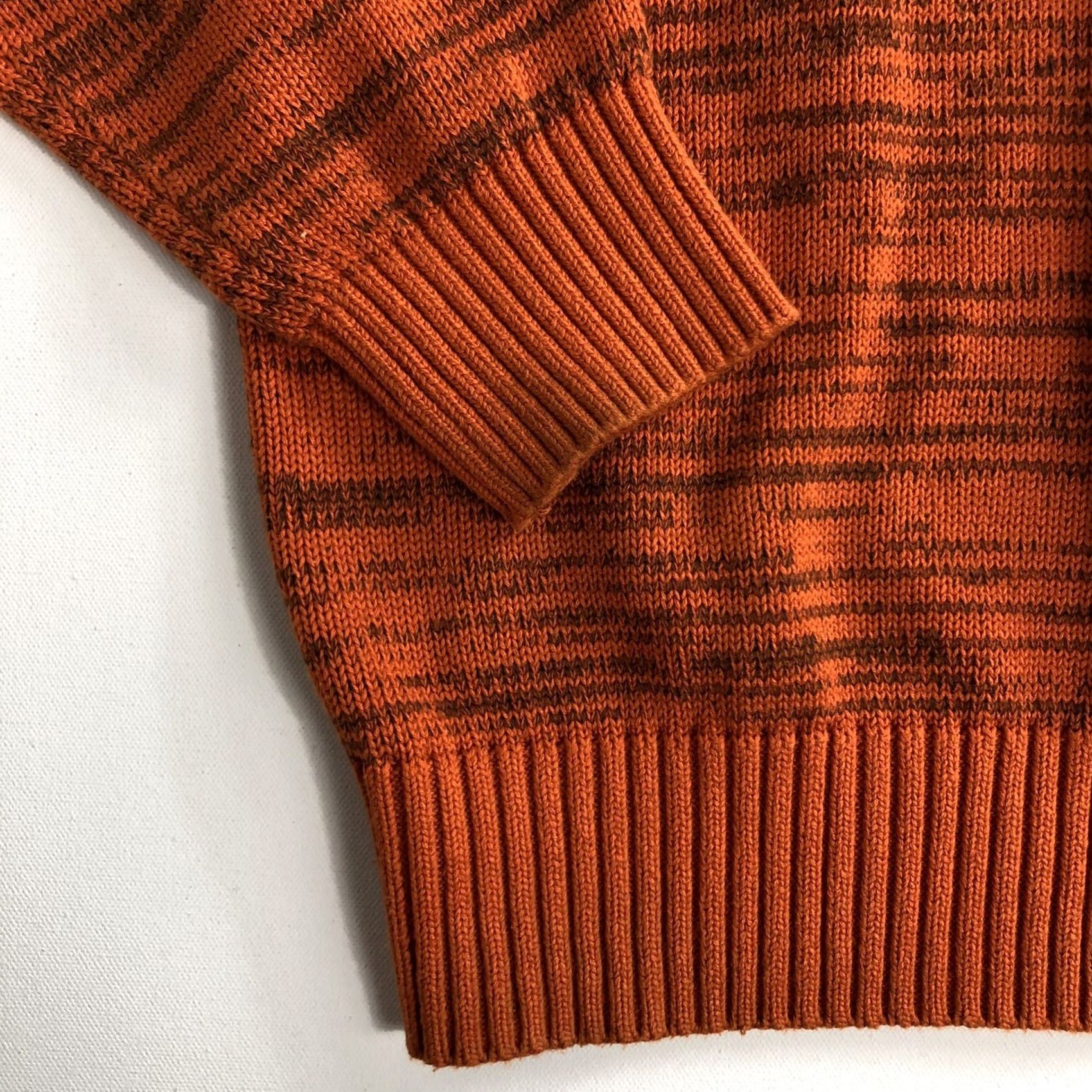 Sean John Sean John Mens Orange Shawl Collar Pullover Sweater XLTall? Size US XL / EU 56 / 4 - 3 Thumbnail
