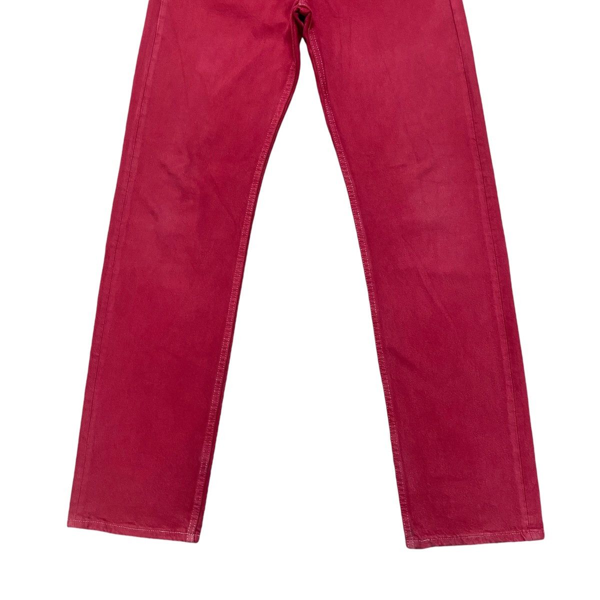 Levi's Vintage 90s Levis 501 Red Denim Jeans Dyed Size US 31 - 6 Thumbnail