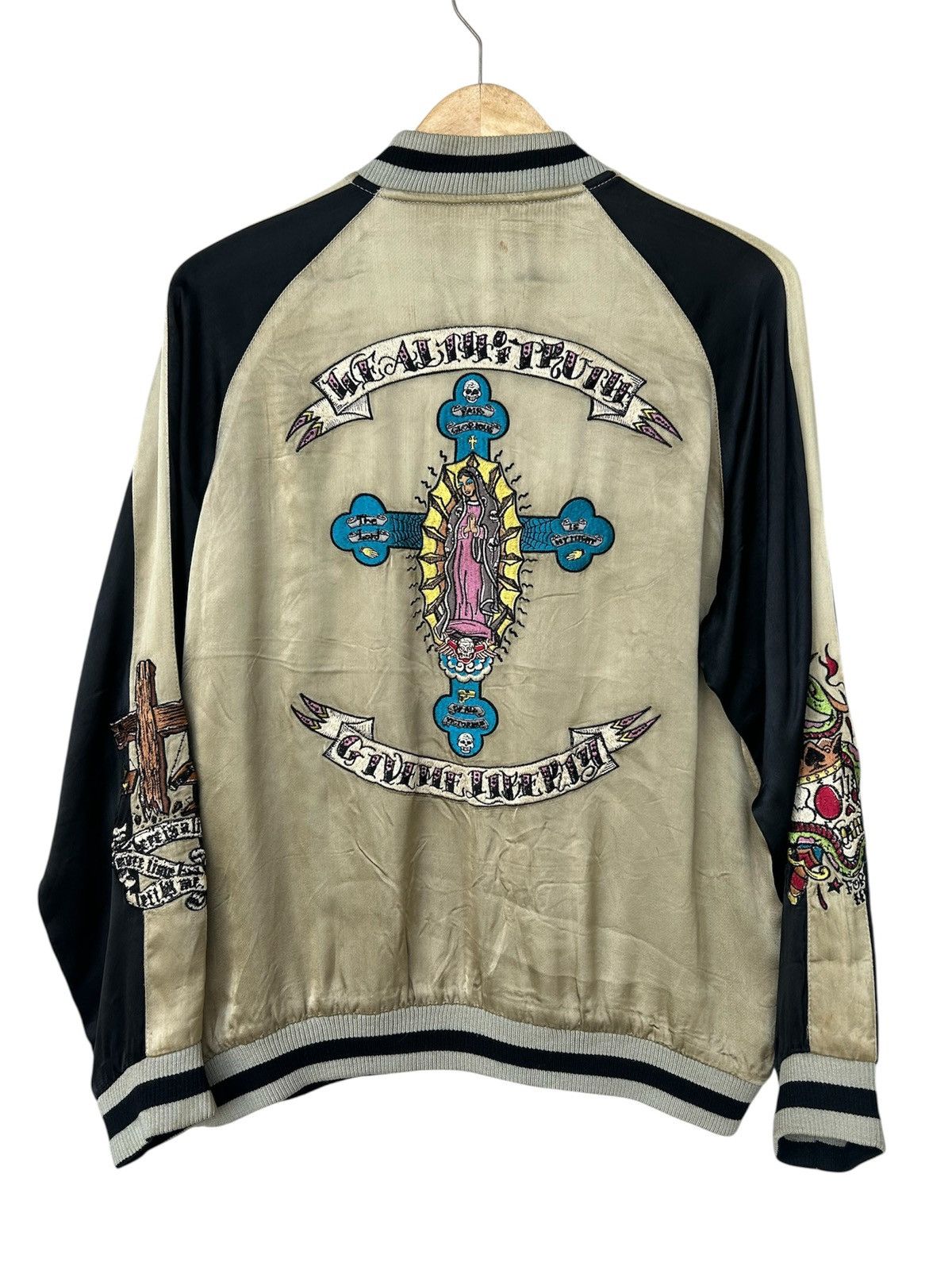 Hoshihime Switch Planning Rayon Reversible Sukajan Souvenir Jacket Size US M / EU 48-50 / 2 - 1 Thumbnail