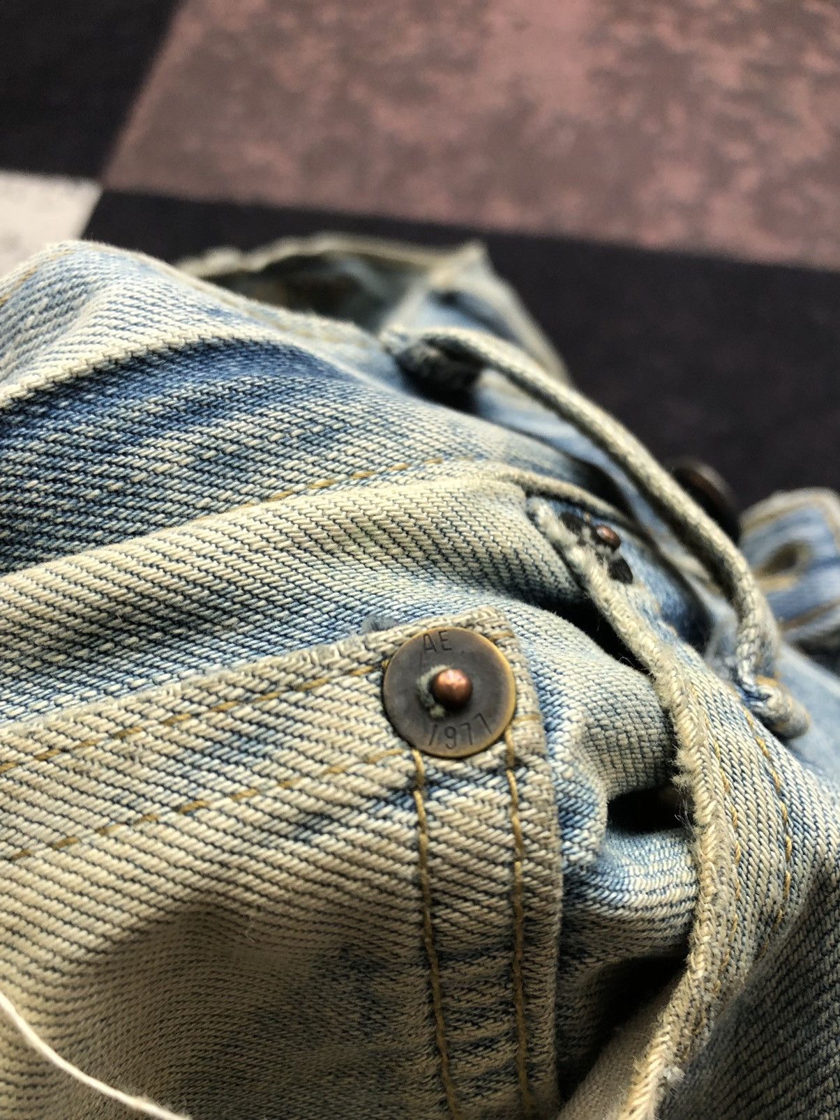 American Eagle Outfitters 💸LASTDROP💸 American Eagle Ripped Rusty Jeans Punk Style Size US 32 / EU 48 - 17 Thumbnail