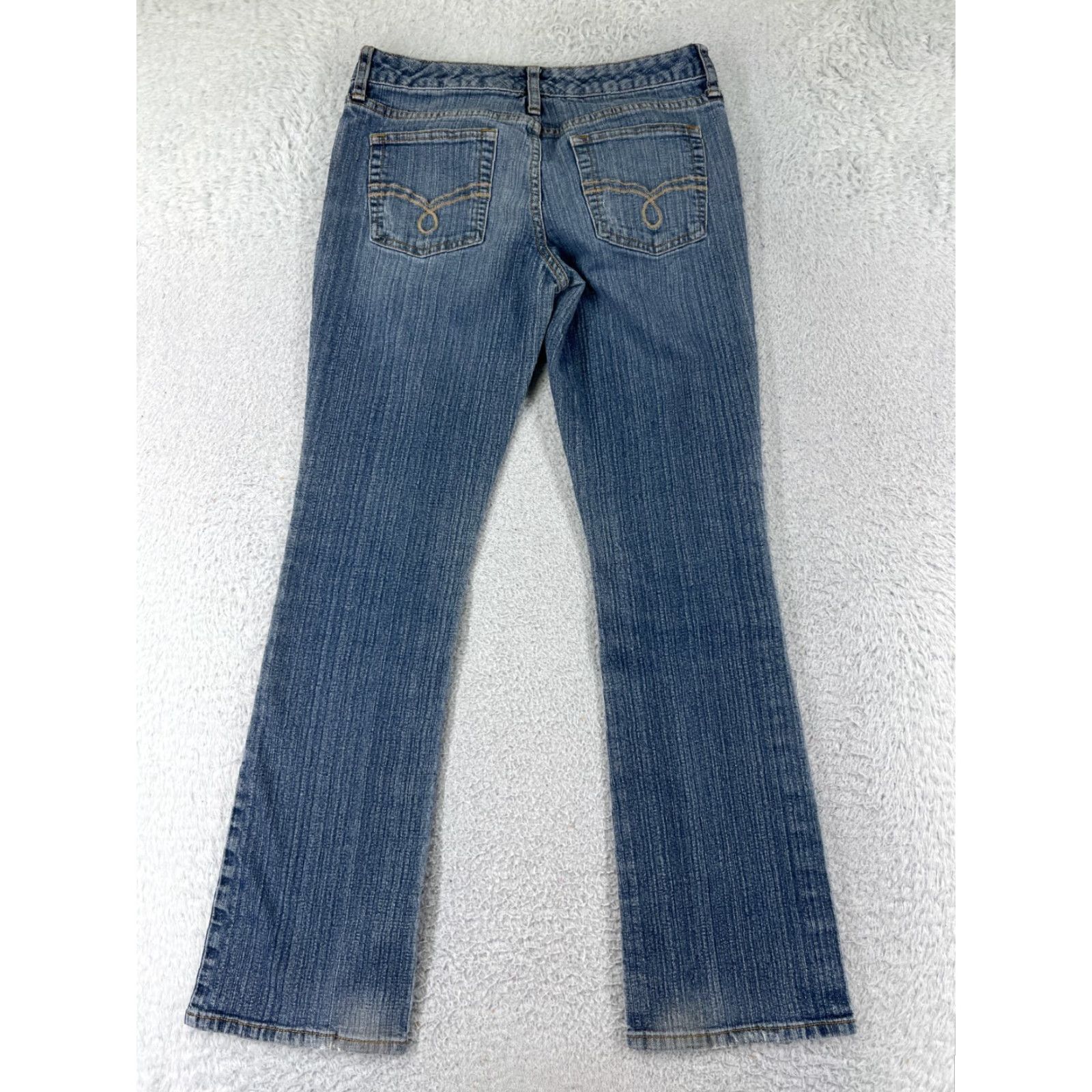 Vintage American Rag Cie Jeans Women 5 Blue Denim Bootcut Cotton Blend Low Rise 26x30 Western Womens Size 27" / US 4 / IT 40 - 2 Thumbnail