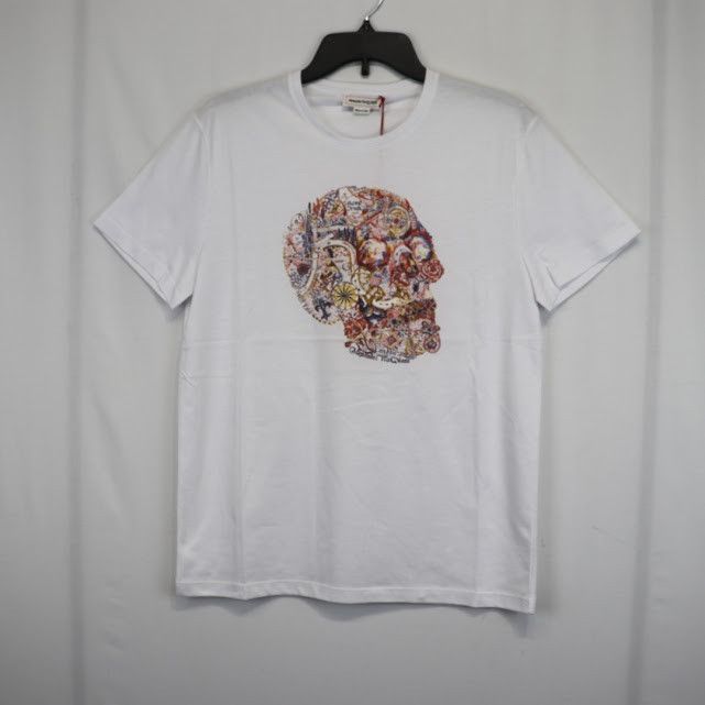 Alexander McQueen o1rshd1 ***Defective / T-Shirt in White Size US S / EU 44-46 / 1 - 1 Thumbnail