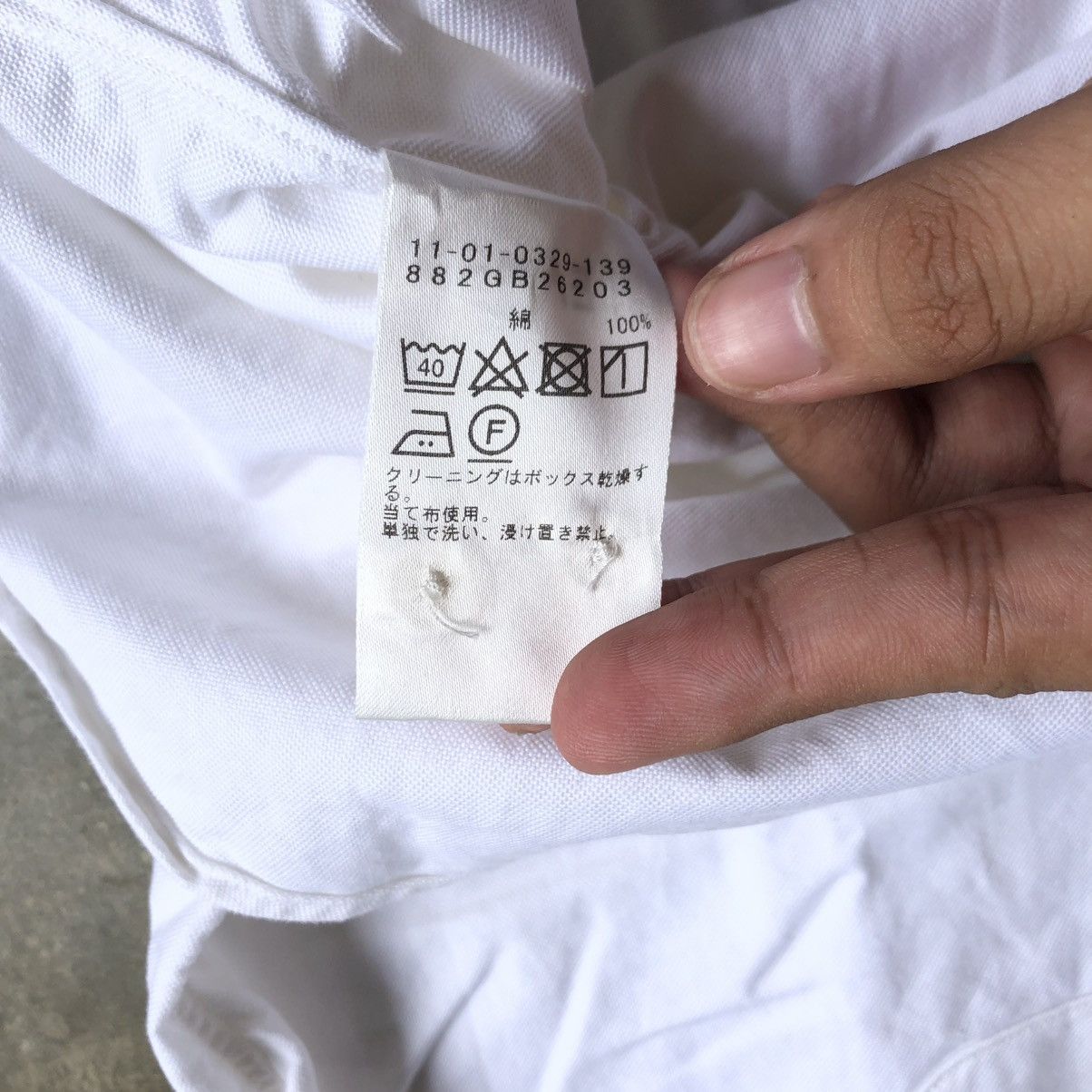 Beams Plus 🇯🇵 2000s Beams Plus Japan Oxford Halfbutton Shirt White Size US L / EU 52-54 / 3 - 12 Thumbnail