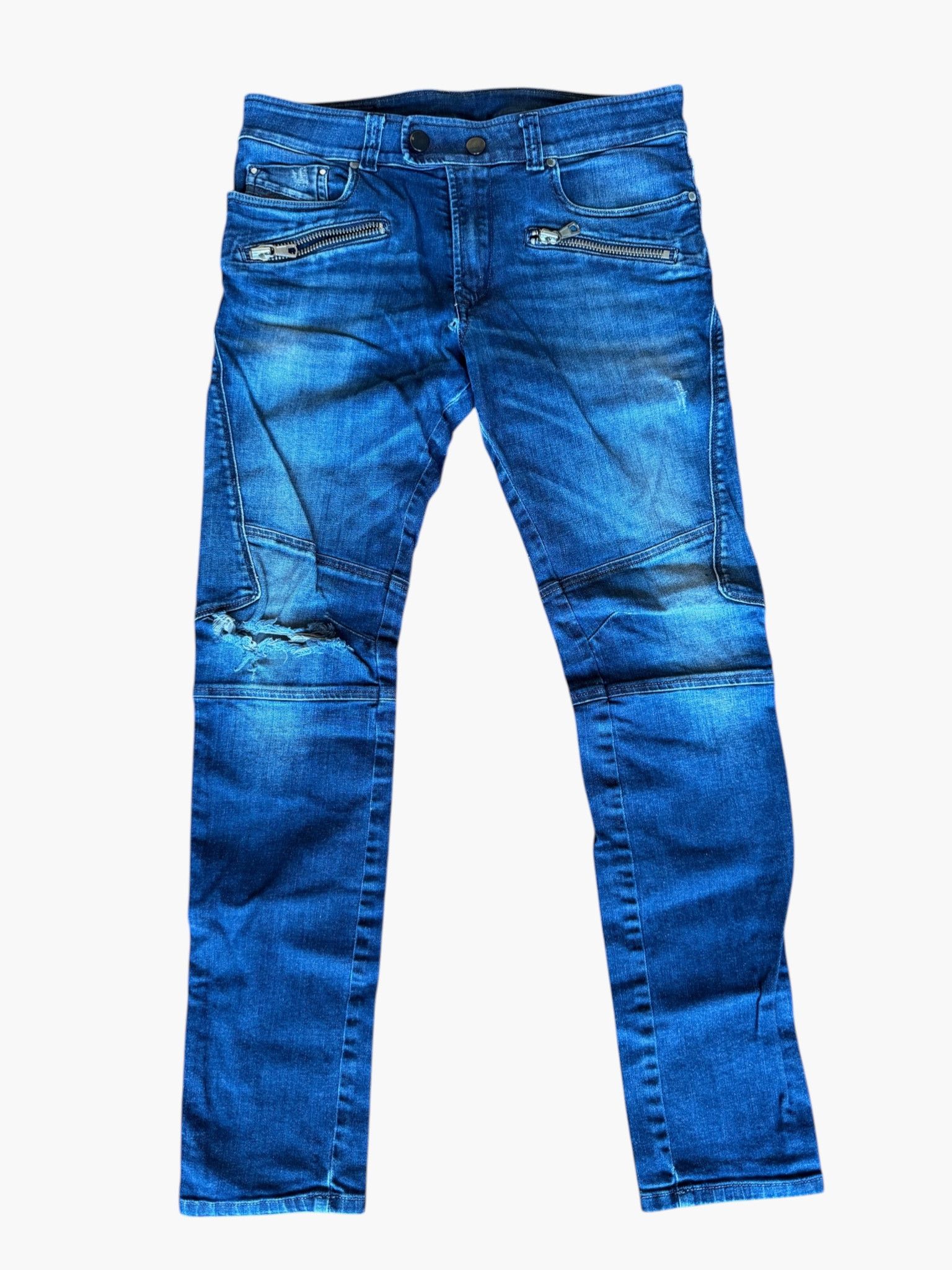 Diesel 👖 Diesel - "Beeker" Slim-Straight Jeans 30/32 Size US 30 / EU 46 - 1 Thumbnail
