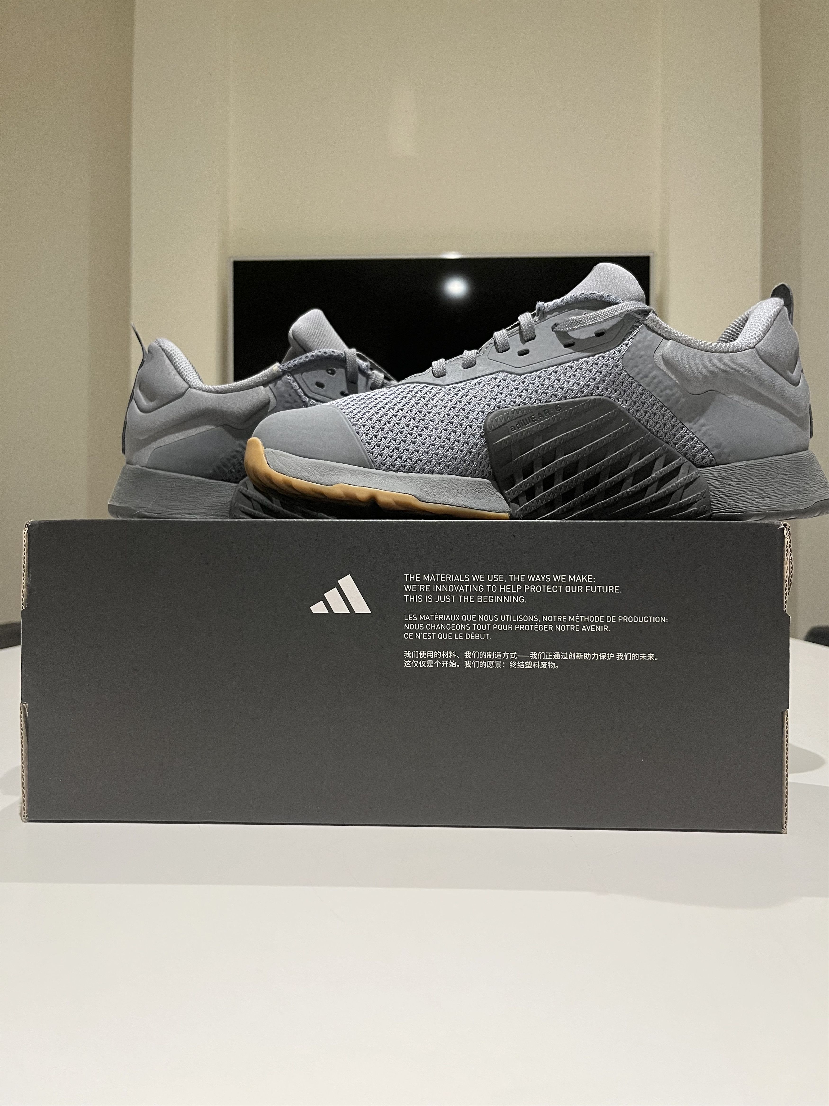 Adidas adidas Dropset 3Grey Grey Core Black Size US 8 / EU 41 - 8 Thumbnail