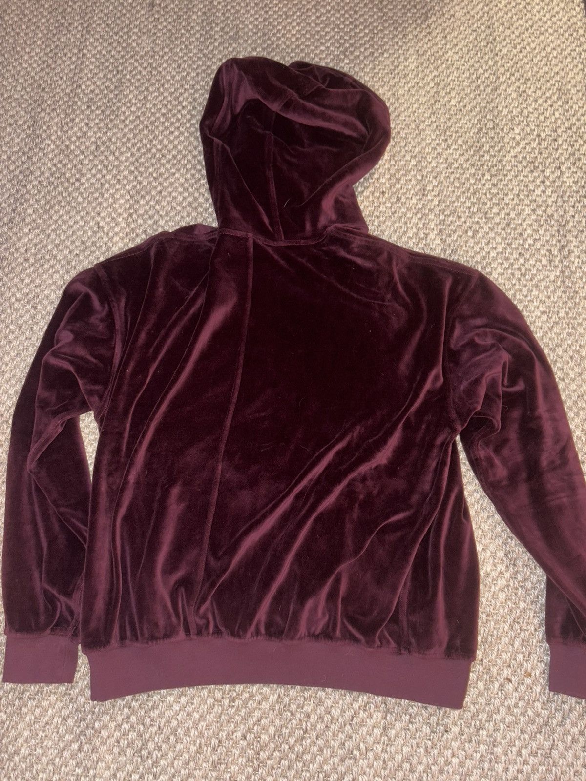 Haider Ackermann Haider Ackermann Red Velvet Hoodie Sweatshirt Size US M / EU 48-50 / 2 - 3 Thumbnail