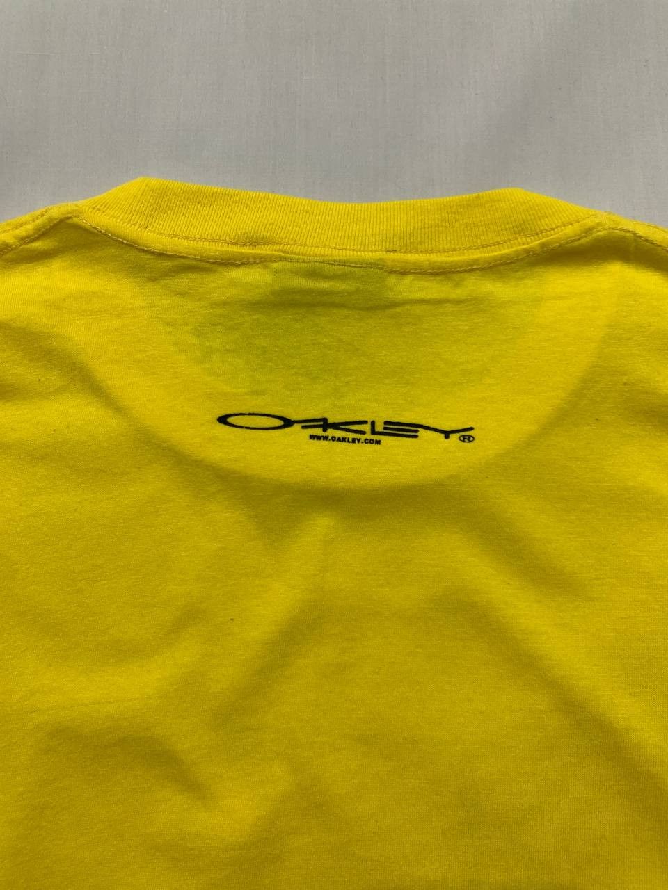 image of 2000S Oakley Mad Scientist T-Shirt in Yellow, Men's (Size XL)