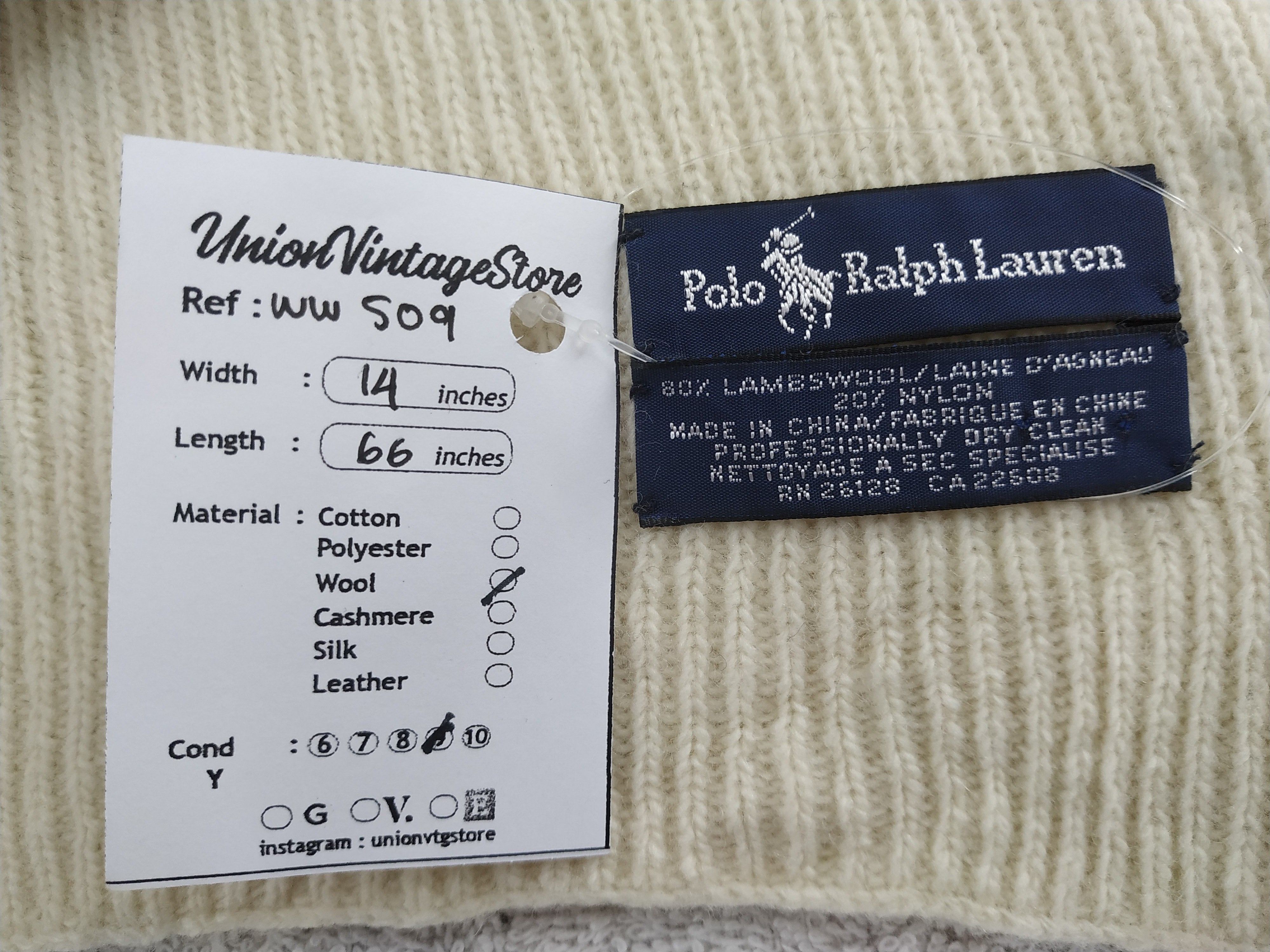 Polo Ralph Lauren × Vintage Polo Ralph Lauren Scarf / Muffler / Neckwear - WW509 Size ONE SIZE - 6 Thumbnail