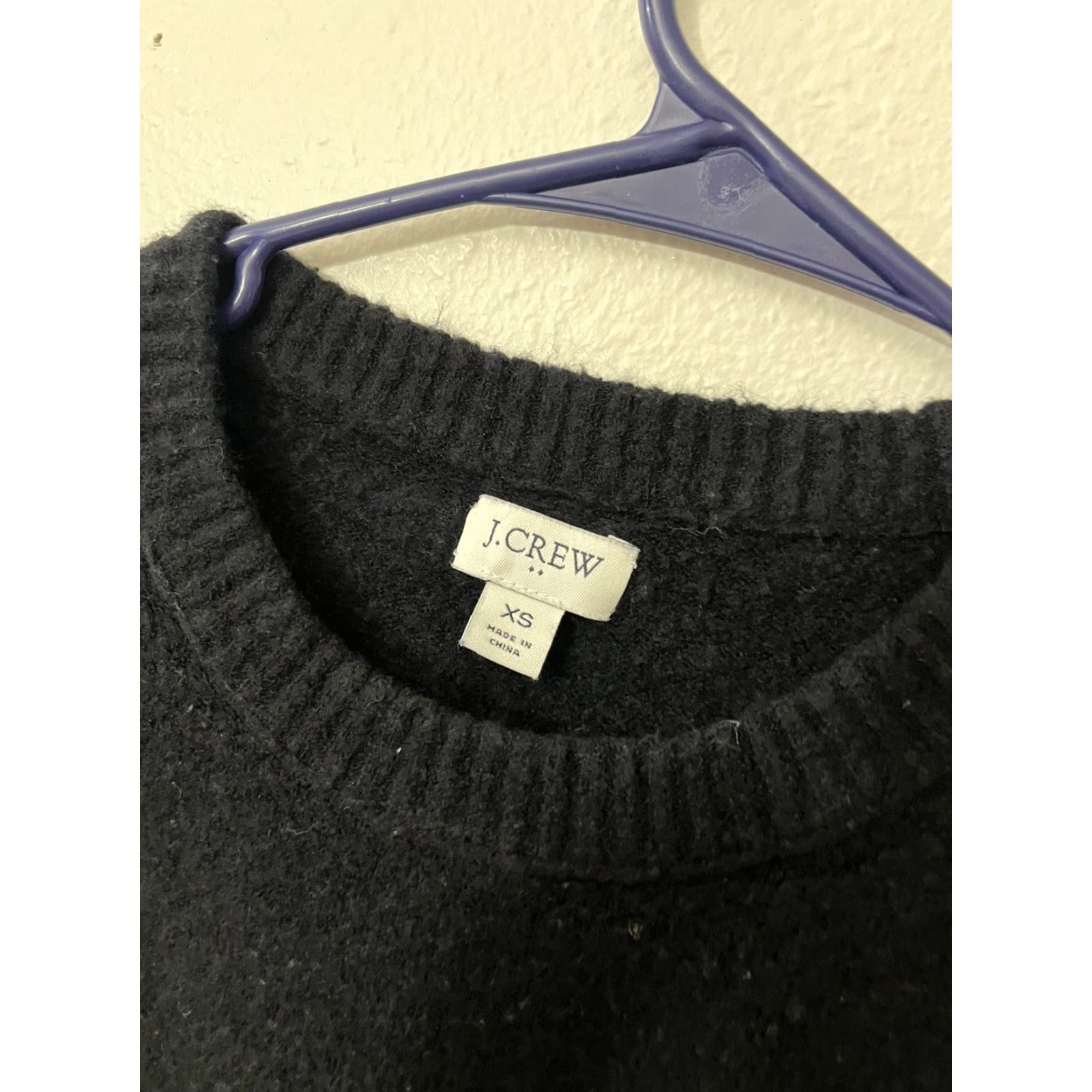 J.Crew J CREW Sweater Black Womens XS Pullover Crewneck Extra Soft Yarn BB083 Size XS / US 0-2 / IT 36-38 - 3 Thumbnail