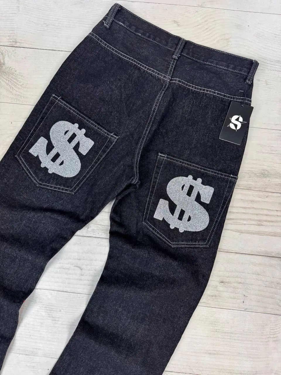Vintage Y2K Big Logo Rap Baggy Denim Jeans Size US 30 / EU 46 - 10 Thumbnail