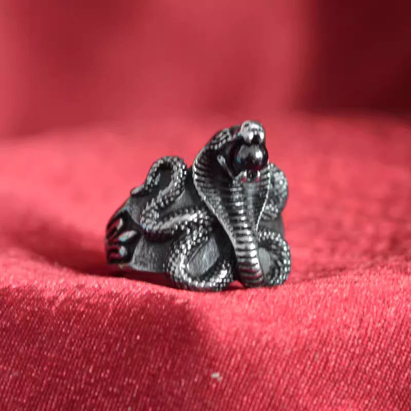 Jewelry Snake Future Jewelry Rings Open Size Chrome Ring (Size 7-13) Size ONE SIZE - 1 Thumbnail