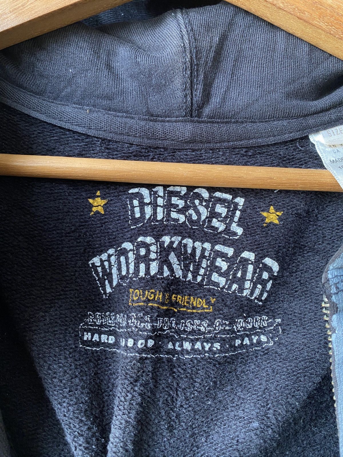 Diesel Diesel Black Faded Distressed Hoodie Size US S / EU 44-46 / 1 - 15 Thumbnail