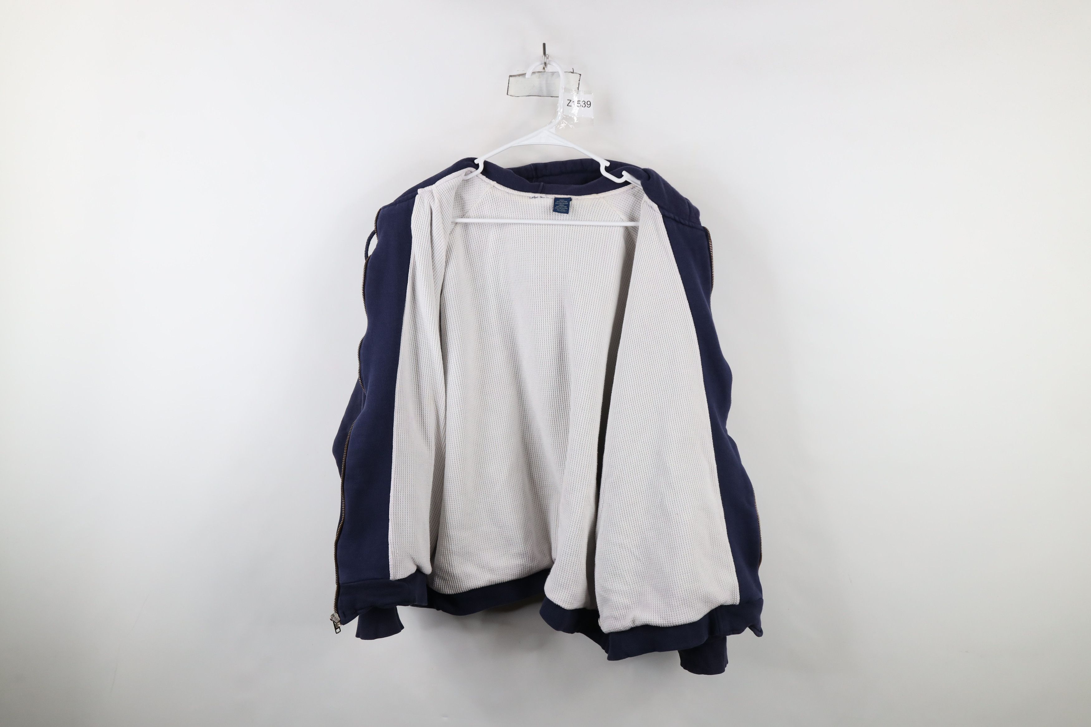 Vintage Vintage 90s Streetwear Wall Thermal Lined Full Zip Hoodie Size US XXL / EU 58 / 5 - 10 Thumbnail