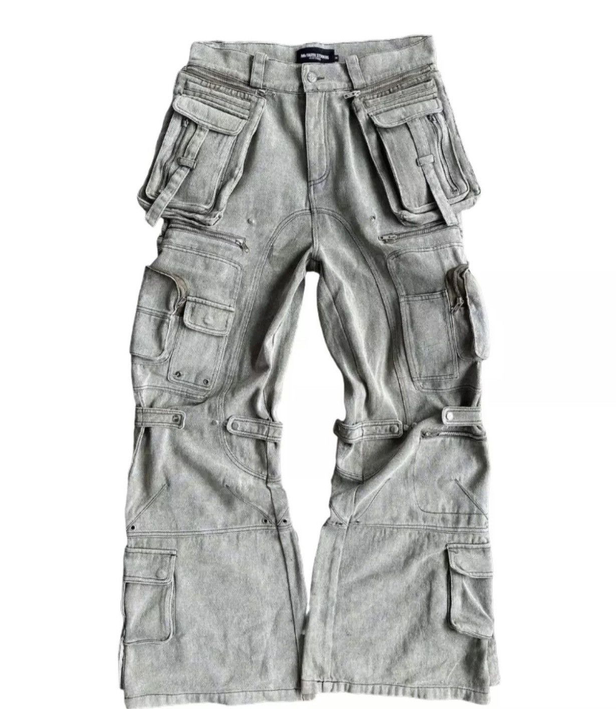 新品未使用 NO/FAITH STUDIOS FLARE CARGO PANTS NO/FAITH STUDIOS FLARE CARGO DENIM PANTS