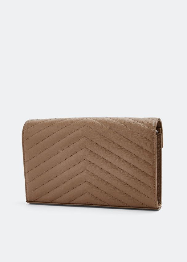 Saint Laurent Paris o1s1wg110125 377828 Size: OS / Leather Chain Wallet in Beige Size ONE SIZE - 3 Thumbnail