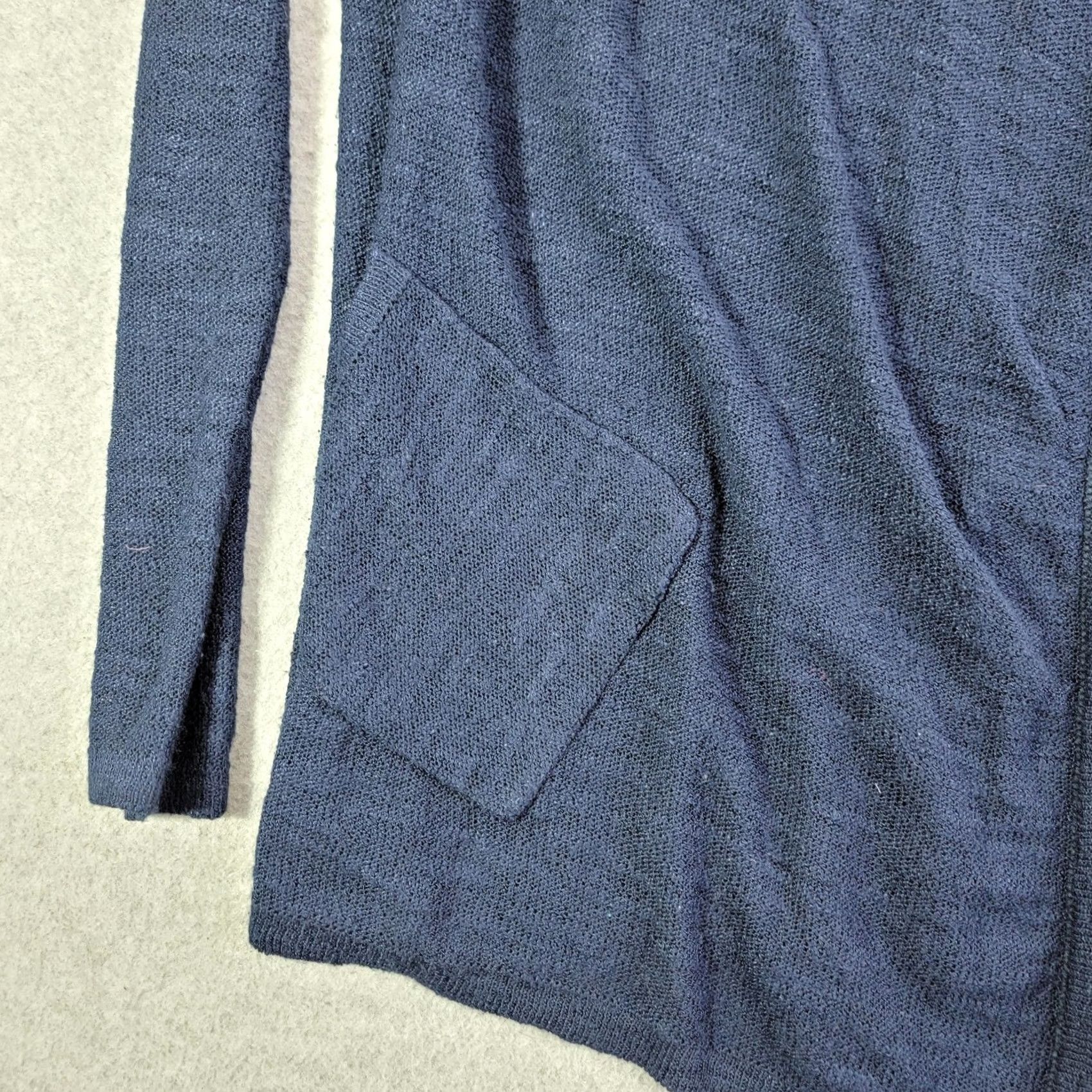Lilly Pulitzer Lilly Pulitzer Cardigan Womens Medium Blue Open Front Pockets Knit Sweater Size M / US 6-8 / IT 42-44 - 3 Thumbnail