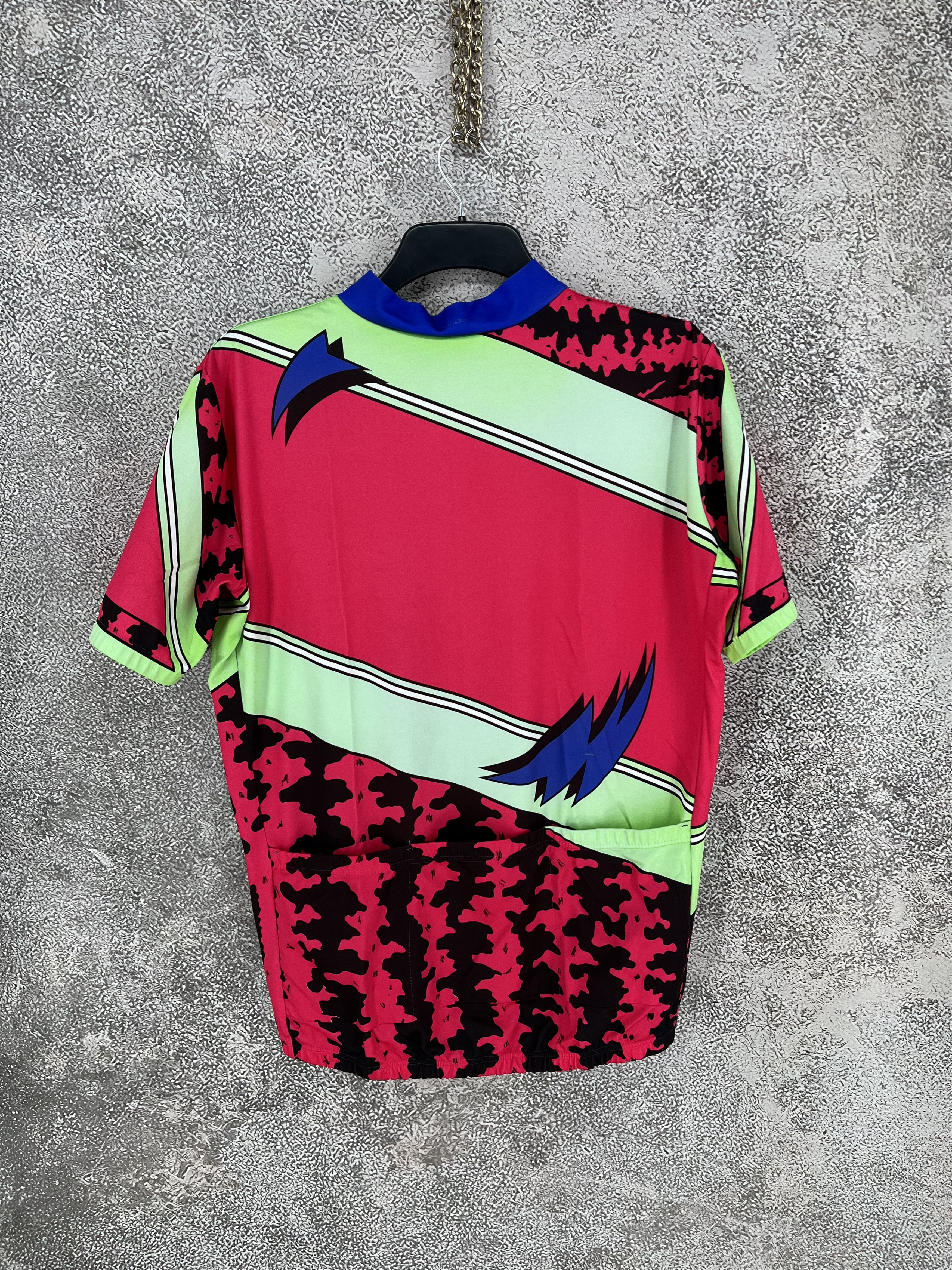 Vintage Vintage Vermarc Neon Cycling Jersey 90s Rare Size US M / EU 48-50 / 2 - 9 Thumbnail