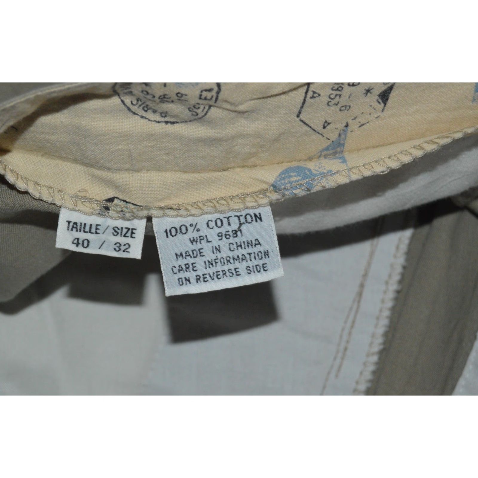 Pierre Cardin Pierre Cardin Khaki Chino Pants Trousers Men W40/32 Casual Chino Pants Beige Cotton 40 Regular Straight Belted Zip Vintage: No Size US 40 / EU 56 - 6 Thumbnail