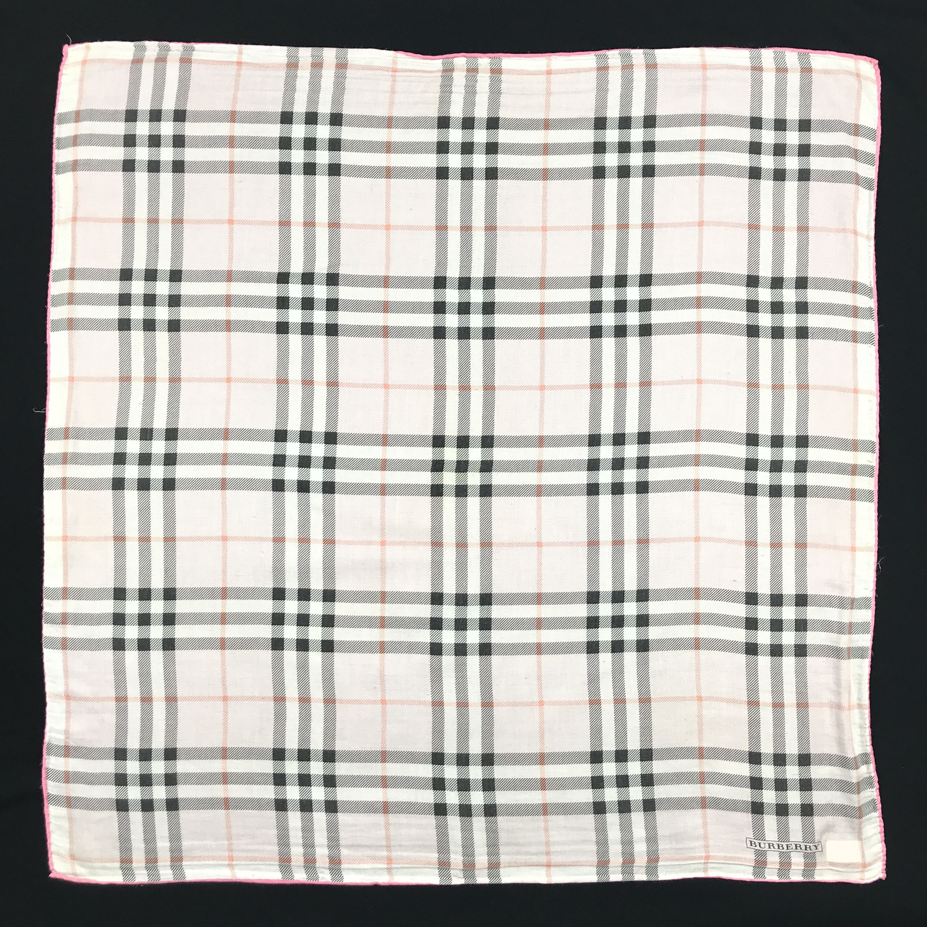 Burberry × Vintage Vintage Burberry Nova Check Bandana Neckerchief Handkerchief Size ONE SIZE - 1 Thumbnail