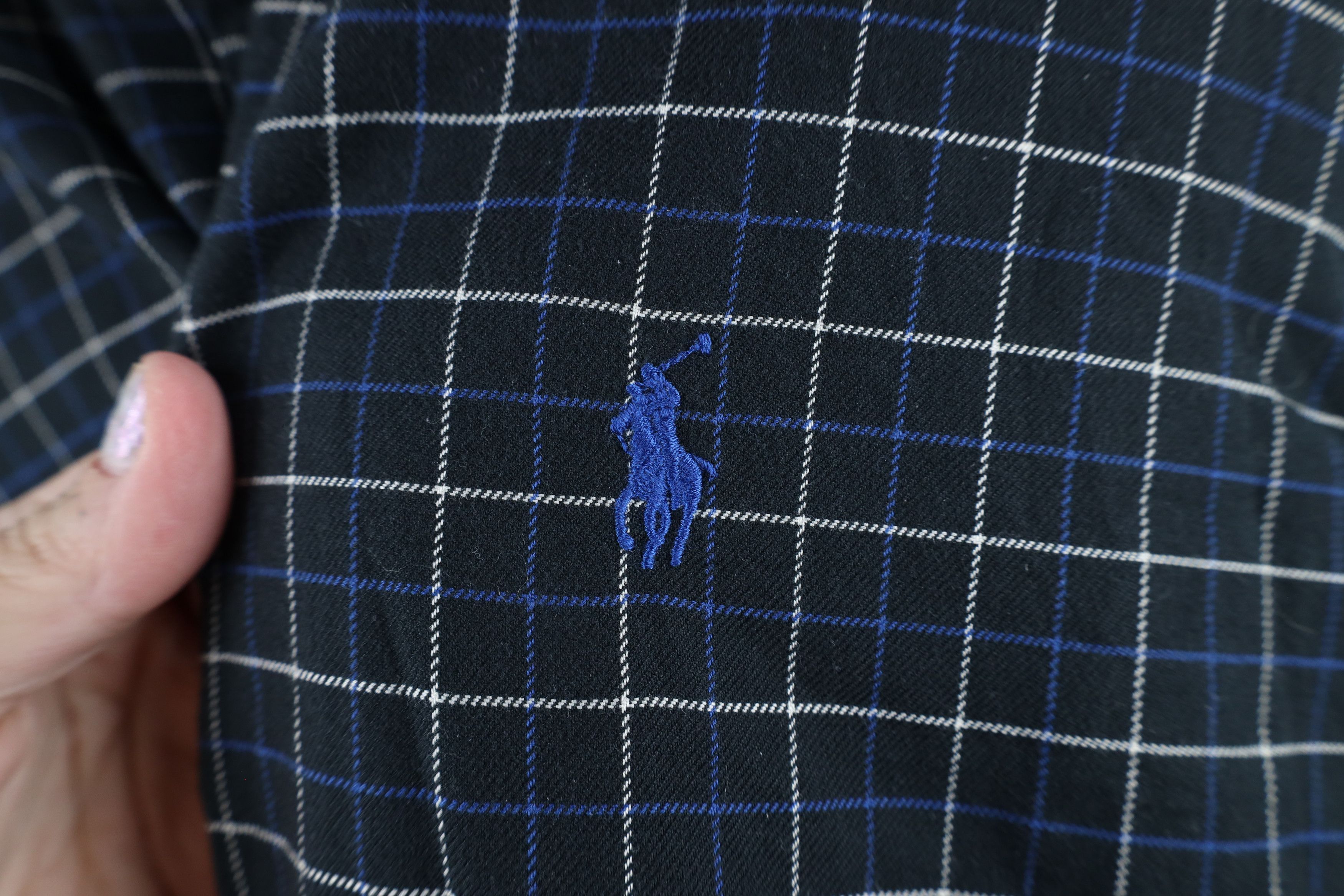 Ralph Lauren × Vintage Vintage 90s Ralph Lauren Flannel Collared Button Down Shirt Size US M / EU 48-50 / 2 - 4 Thumbnail