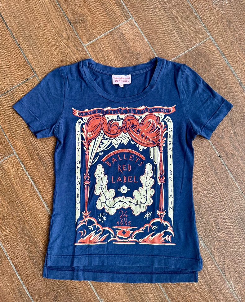 Vivienne Westwood Vivienne Westwood size2 Blue and white printed T-shirt Size S / US 4 / IT 40 - 5 Thumbnail