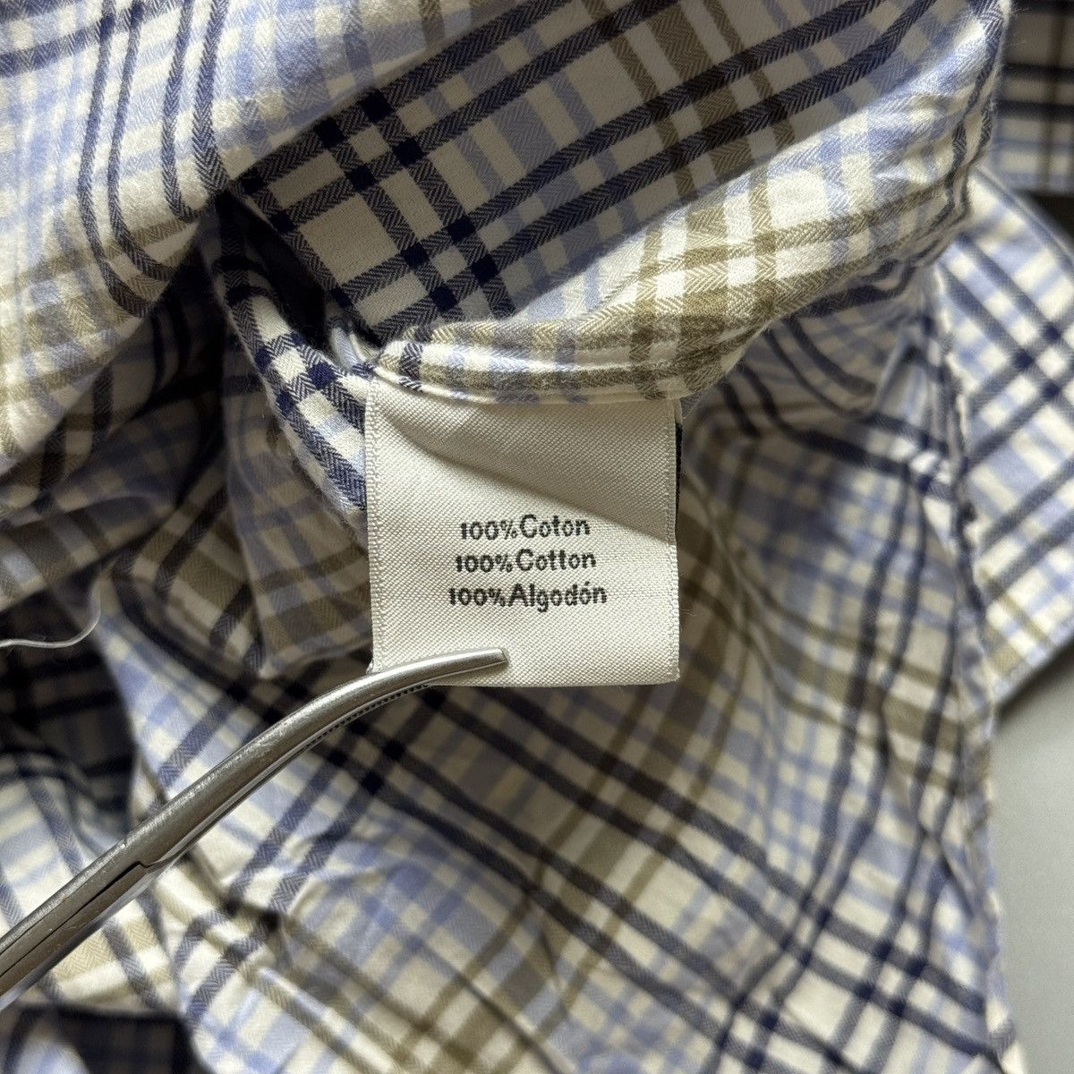 Hermes Hermes - Tricolor Checkered Longsleeve Size US S / EU 44-46 / 1 - 9 Thumbnail