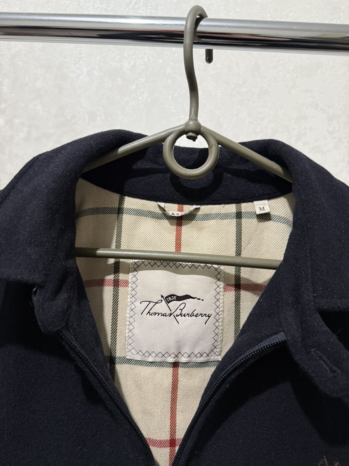 Burberry THOMAS BURBERRY WOOL BOMBER JACKET MEN’S NOVA CHECK LINED Size US M / EU 48-50 / 2 - 12 Thumbnail