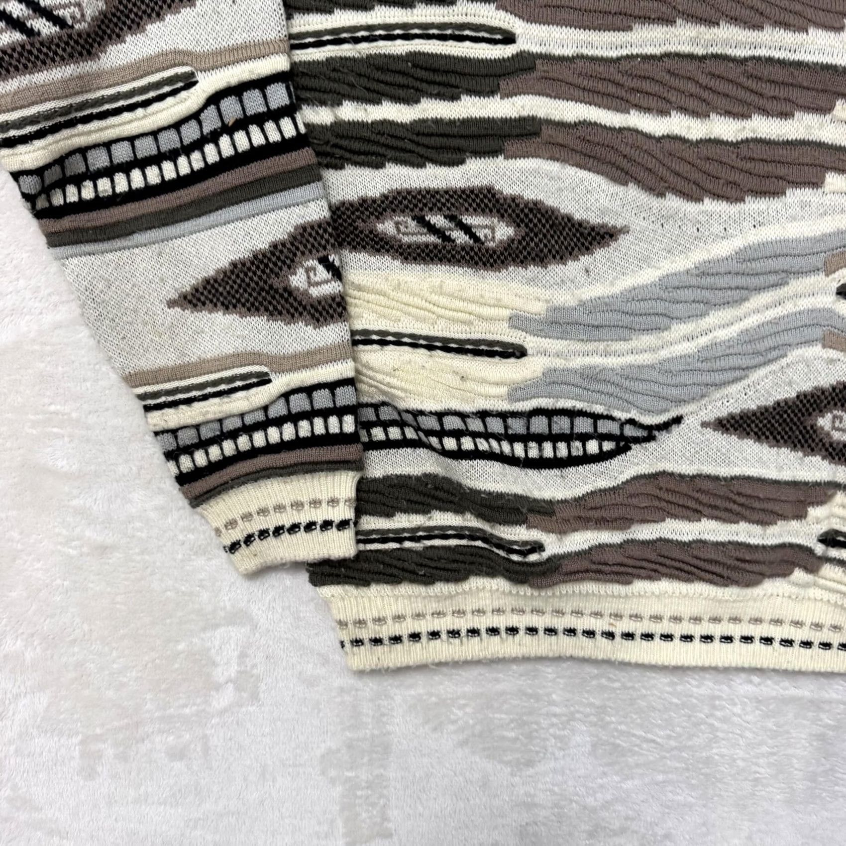 Coogi Protege Sweater Mens XL Multicolor 3D Knit Coogi Style Crewneck Pullover Size US XL / EU 56 / 4 - 6 Thumbnail