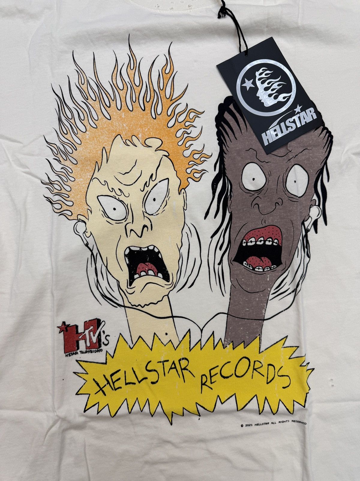 HELLSTAR Hellstar Beevus & Butthead T-Shirt Size US M / EU 48-50 / 2 - 2 Thumbnail