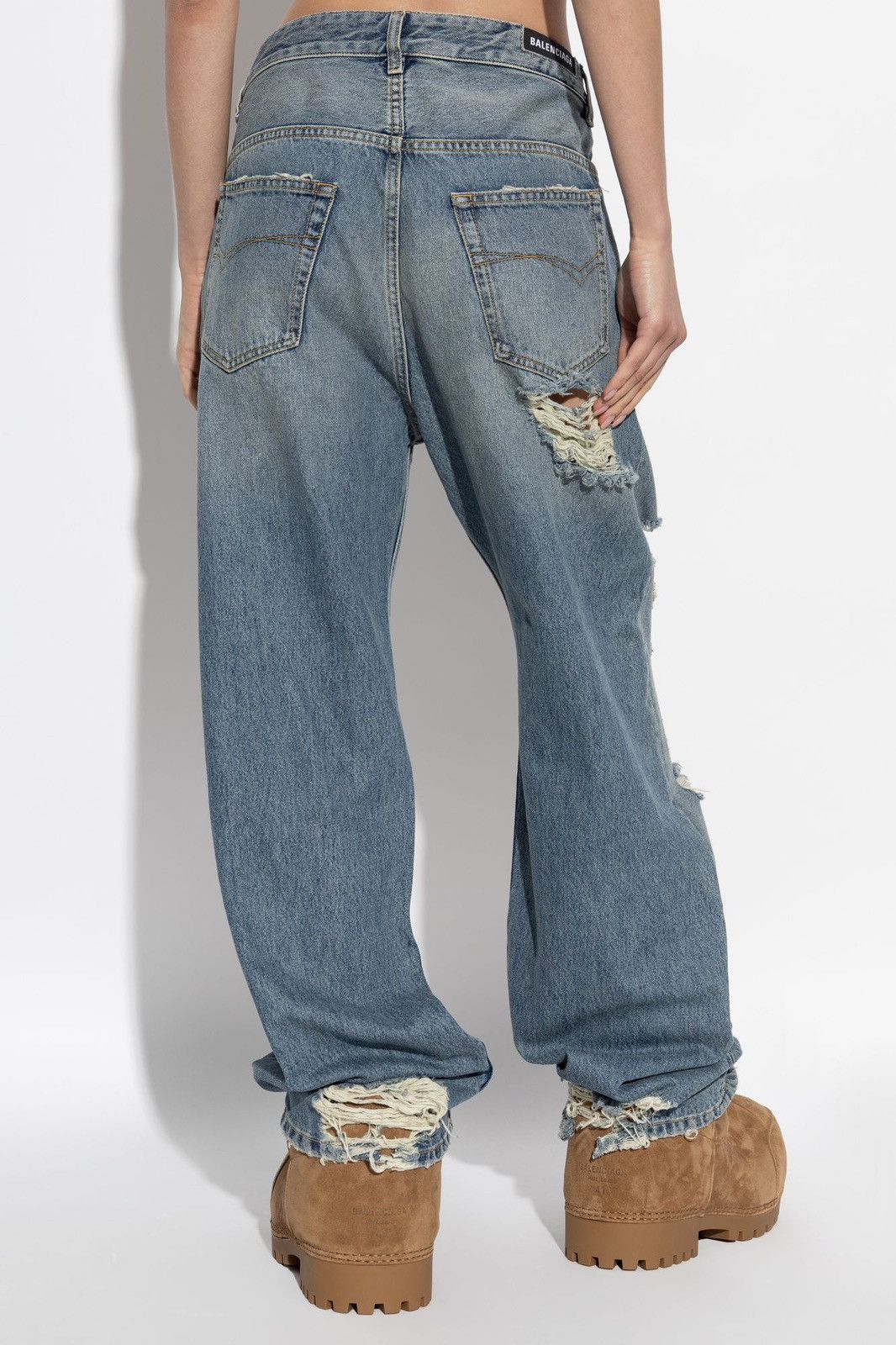 Balenciaga Balenciaga Ribbed Medium Fit Pants Size US 30 / EU 46 - 4 Thumbnail