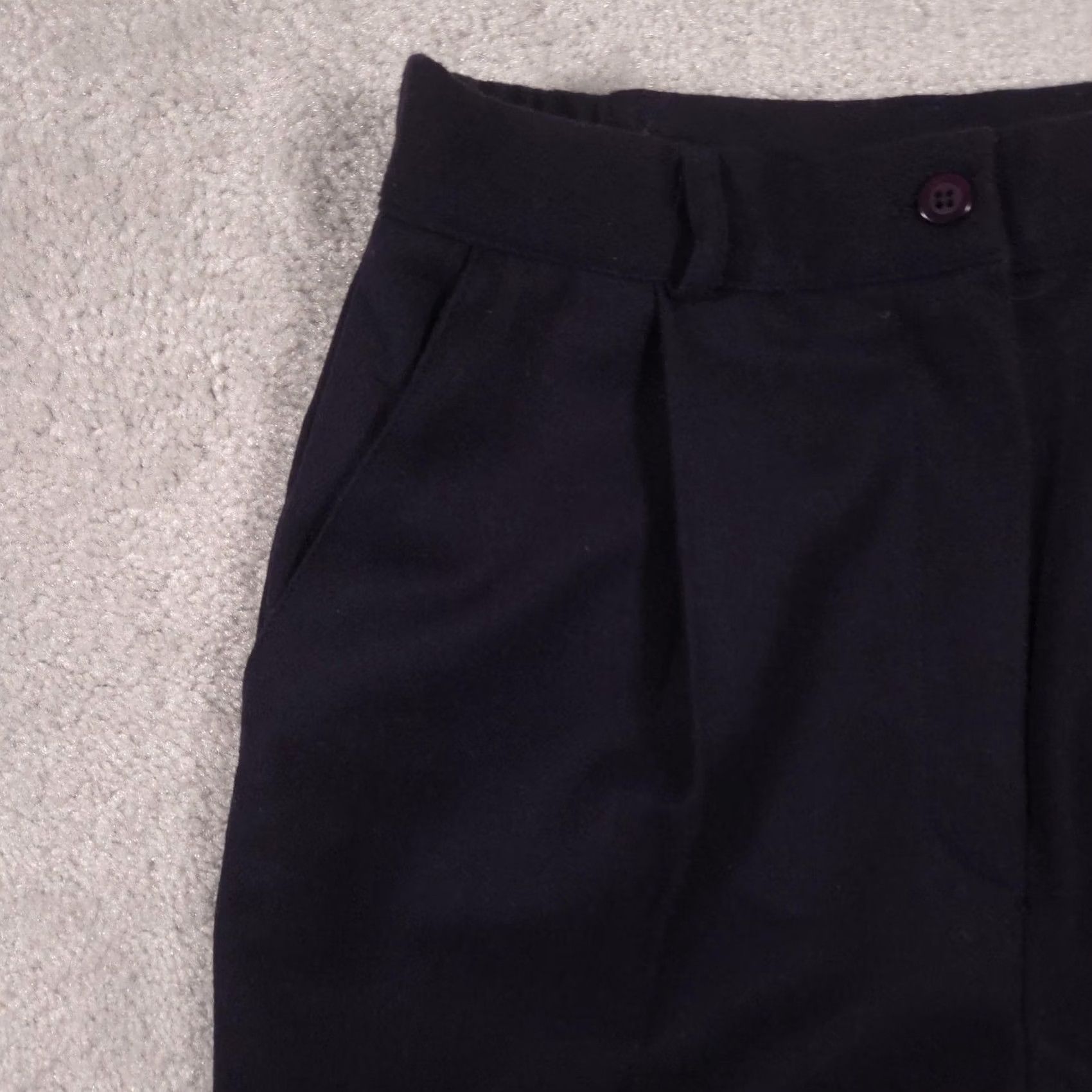 Vintage VINTAGE Mark Alan Dress Pants Womens 10 Navy Blue Wool Pleated Lined USA 90s Size 32" / US 10 / IT 46 - 3 Thumbnail