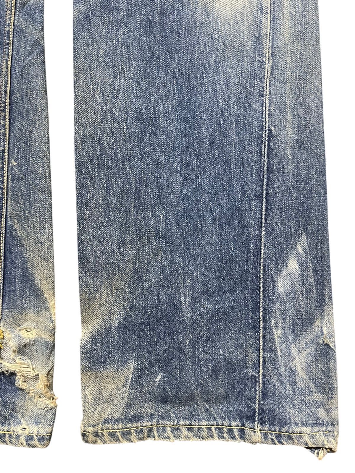 Lee Vintage 70s Lee Union Made Selvedge Mud Wash Faded Distress Size US 32 / EU 48 - 9 Thumbnail