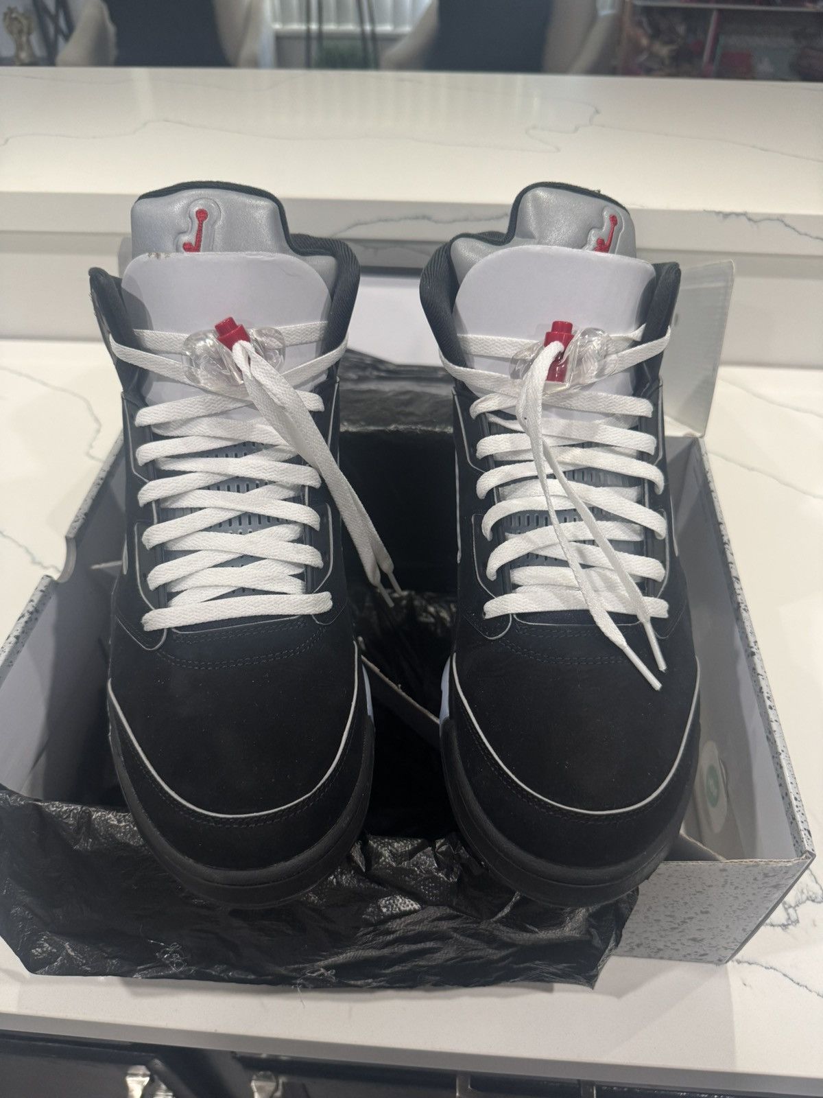 Jordan Brand Jordan 5 Retro OG Black Metallic Reimagined Size US 14 / EU 47 - 6 Thumbnail