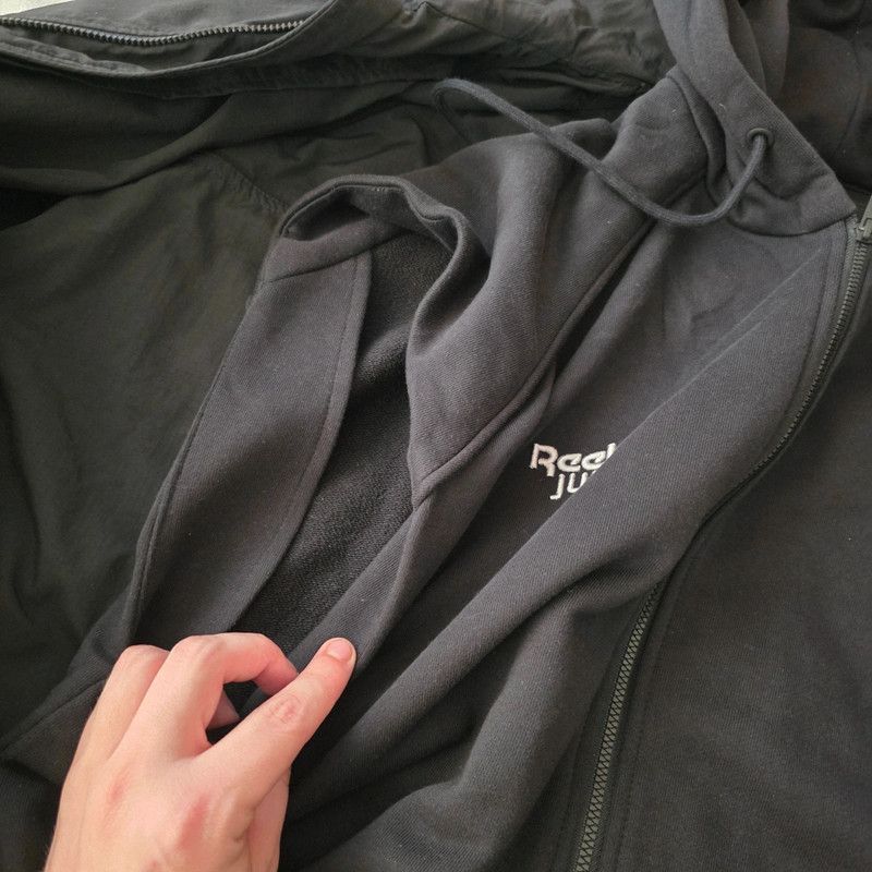 Juun.J × Reebok Layered Windbreaker - Black Size US M / EU 48-50 / 2 - 3 Thumbnail