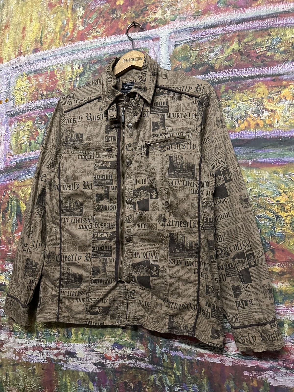 Japanese Brand Vintage Doublefocus full print jacket Size US M / EU 48-50 / 2 - 4 Thumbnail
