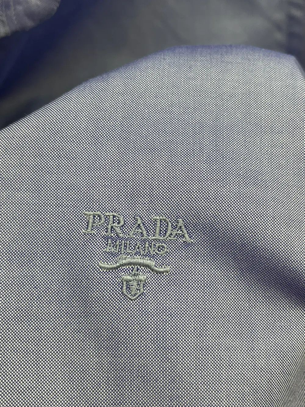 Prada Prada Logo Button Up Cotton Shirt Size US L / EU 52-54 / 3 - 2 Thumbnail